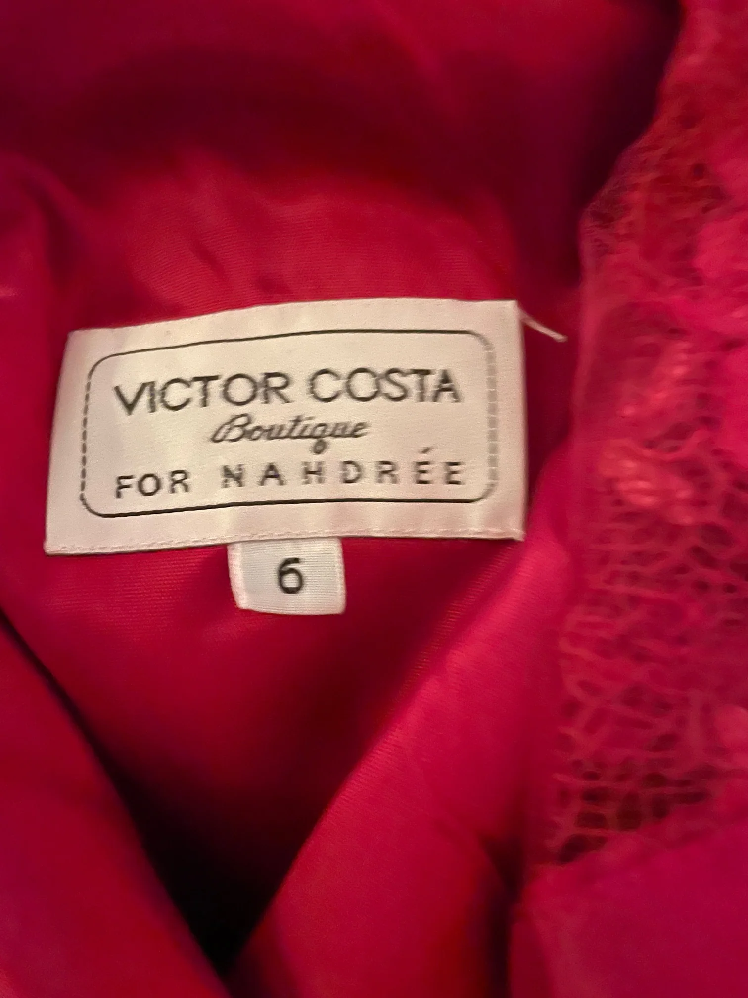 80s Size 6. Sabrina Style Ball Gown With Lace Back by Victor Costa - Image 7