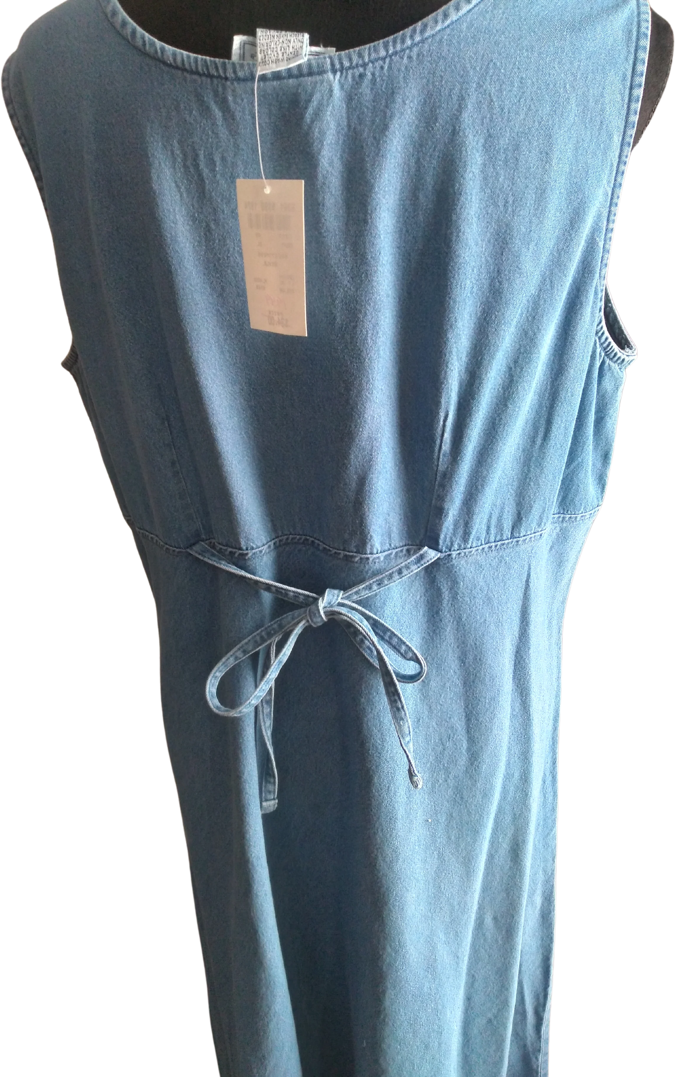 80s Sleeveless Denim Maxi Dress By Jennifer Moore - Image 2