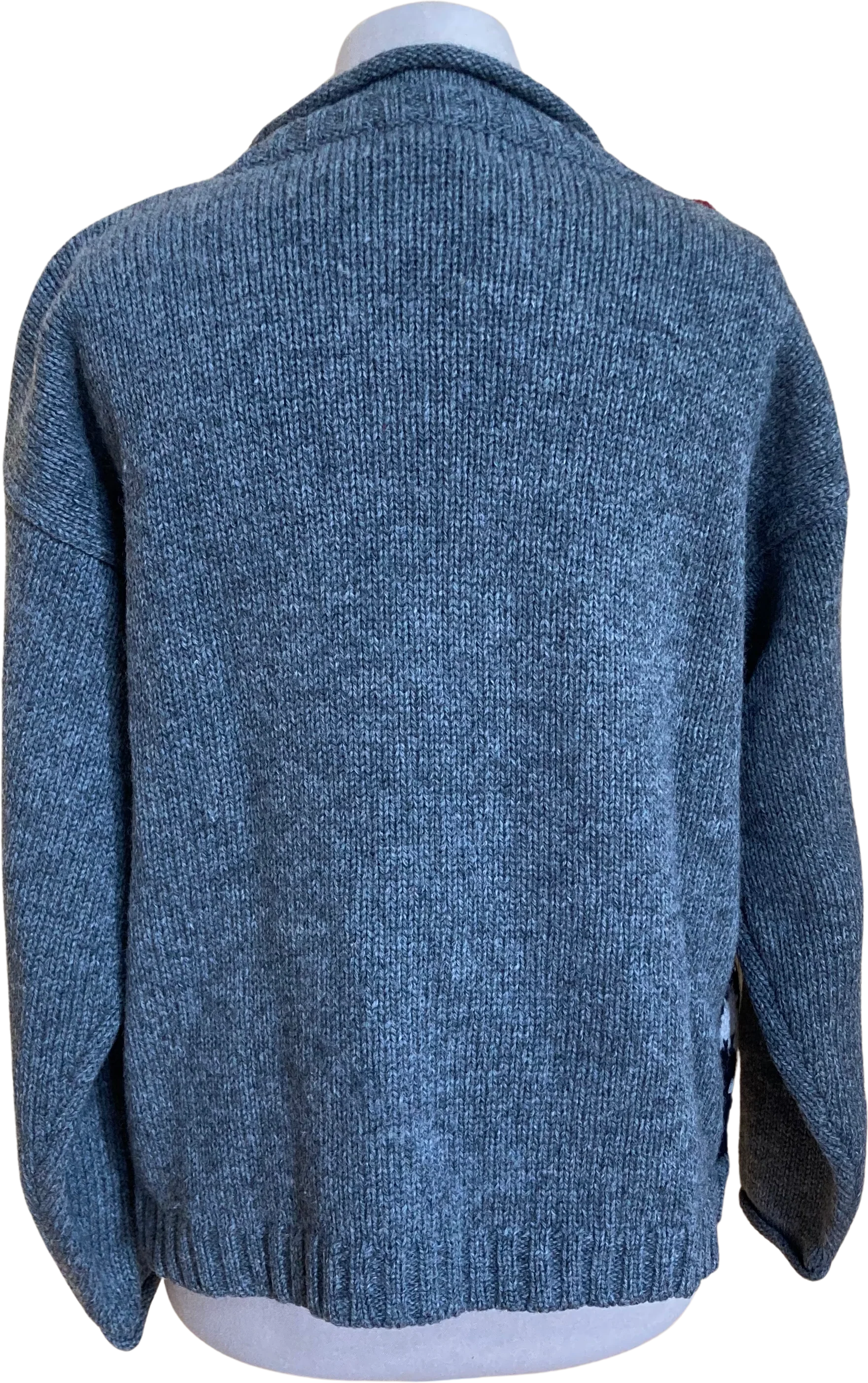 80s Snowflake And Bunny Cardigan By Eddie Bauer - Image 2