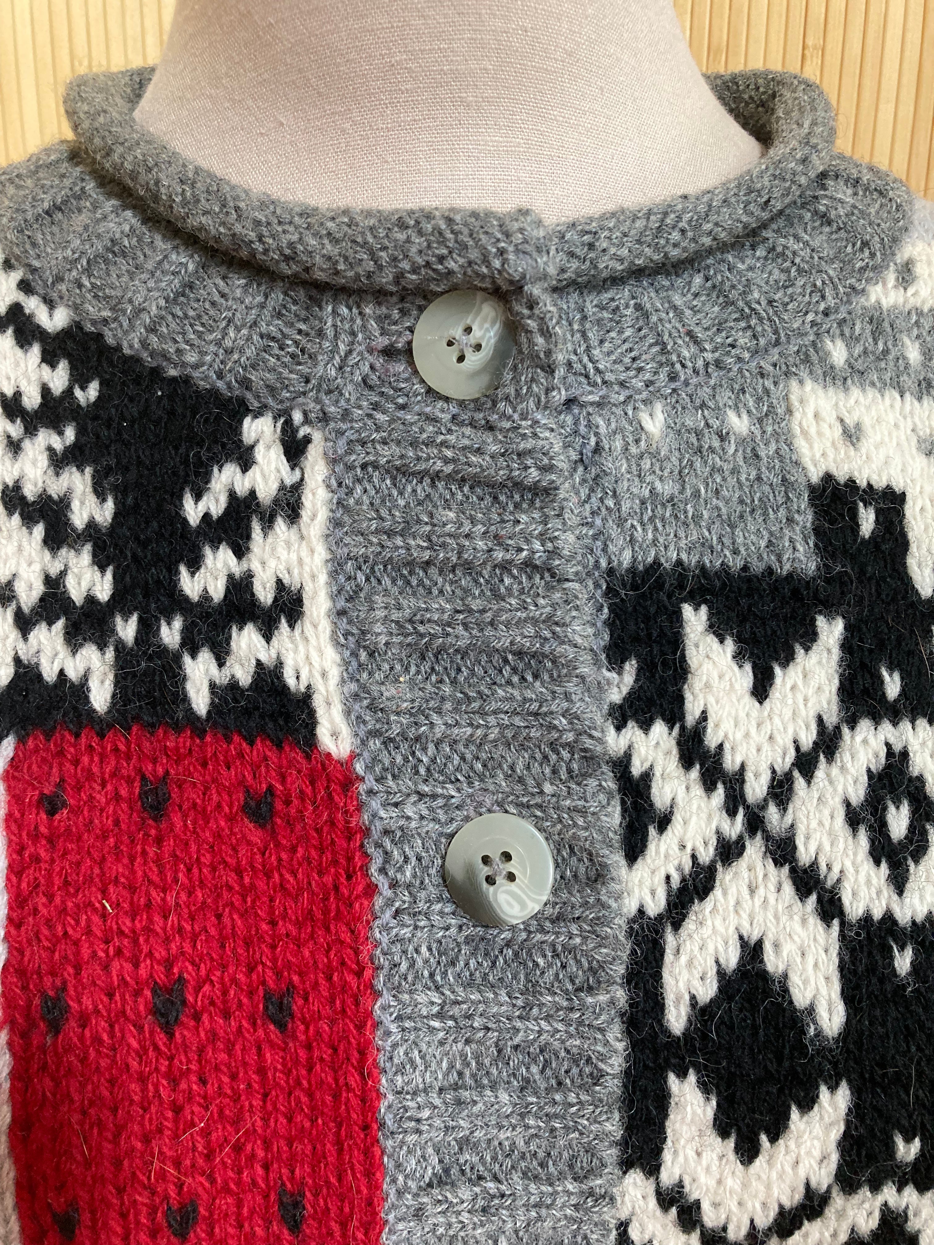 80s Snowflake And Bunny Cardigan By Eddie Bauer - Image 5