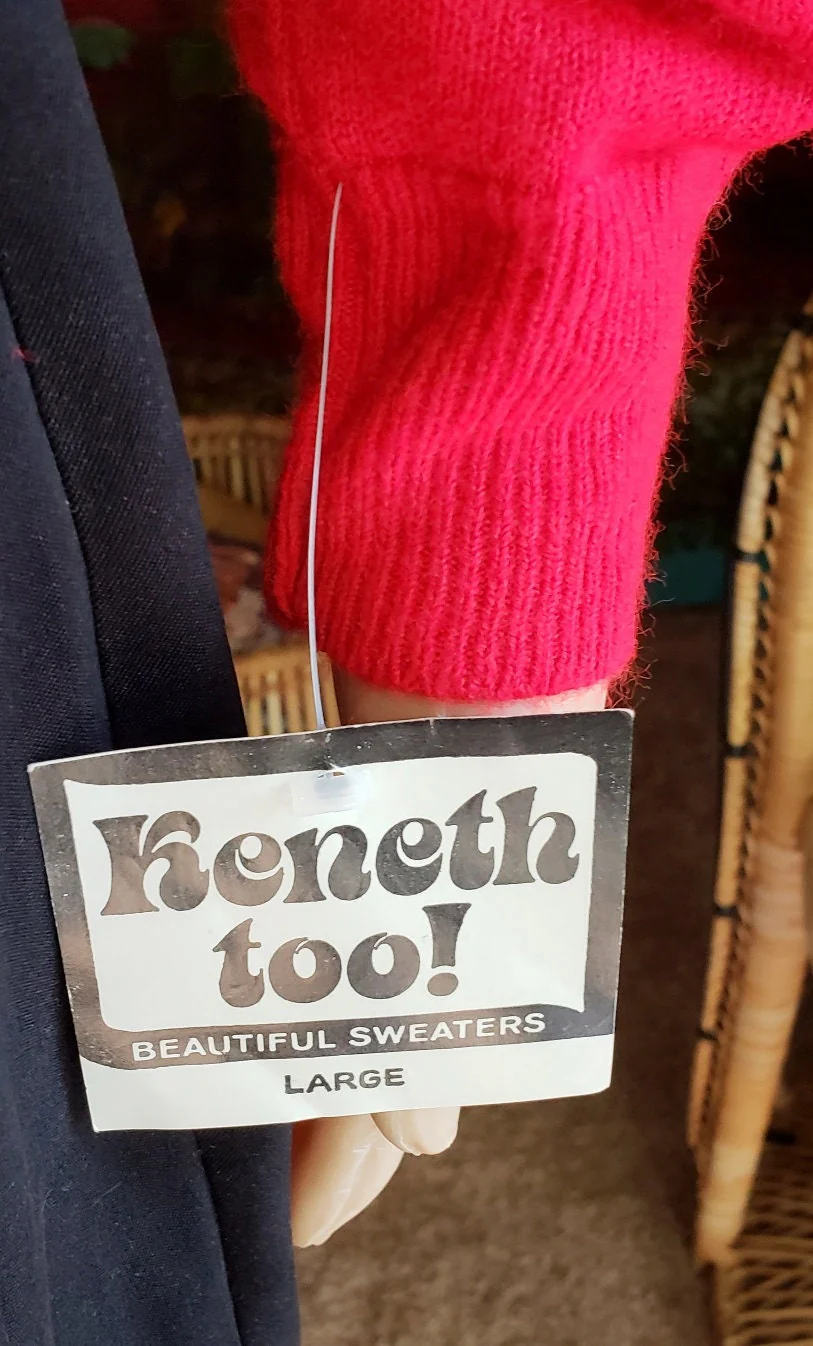 80s Soft Red Sweater Md/lg by Keneth Too - Image 9