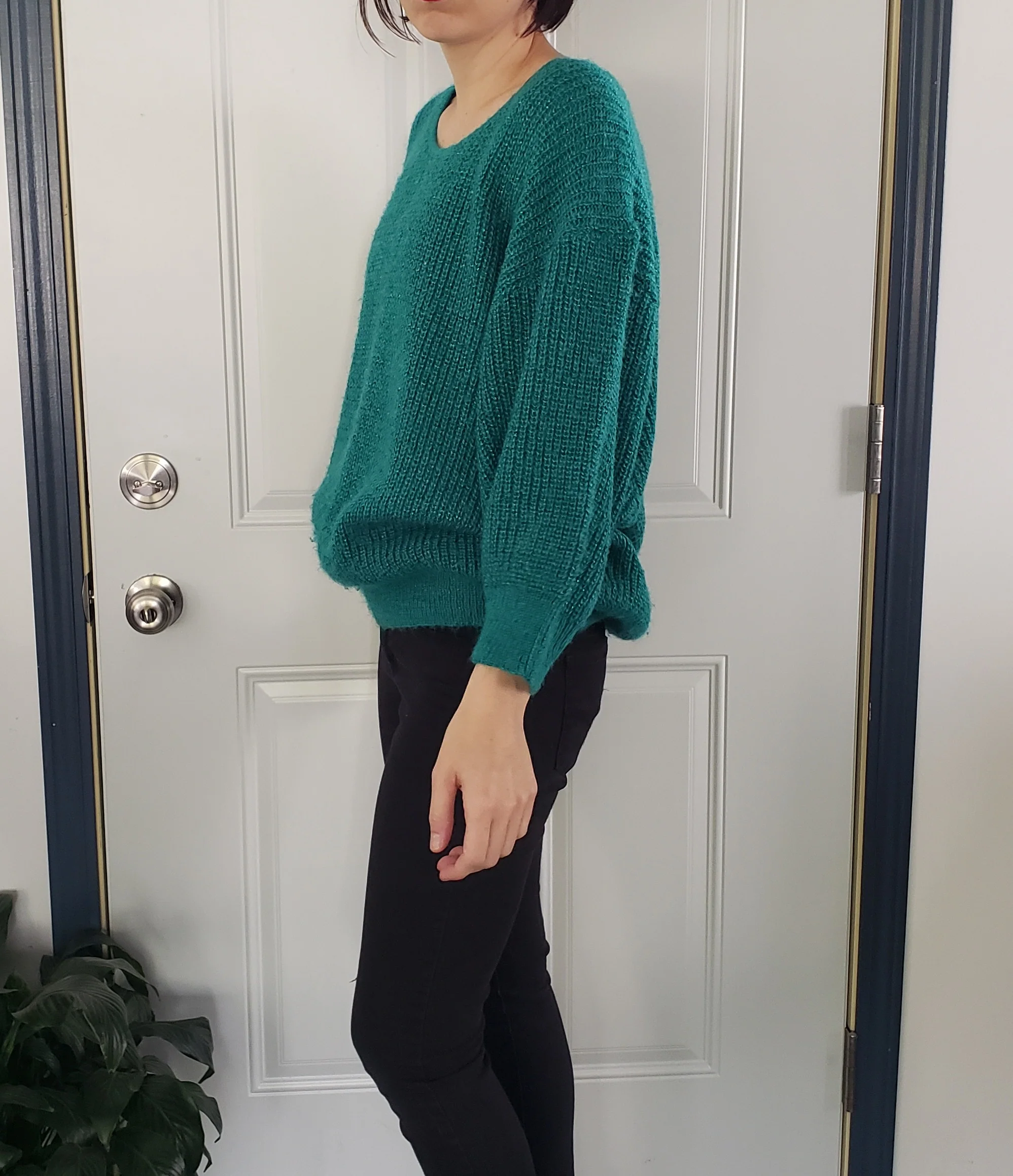 80s Sprakly Green Oversize Sweater By Penguin Isle - Image 4