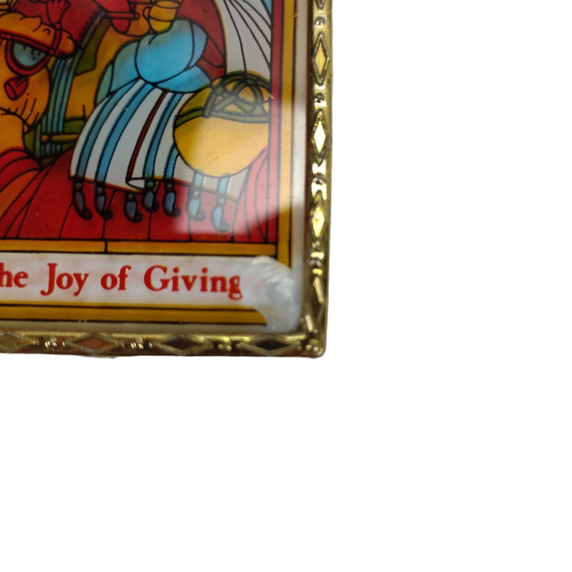 80s Stained Glass Nativity Ornaments 3 Three Wisemen - Image 5