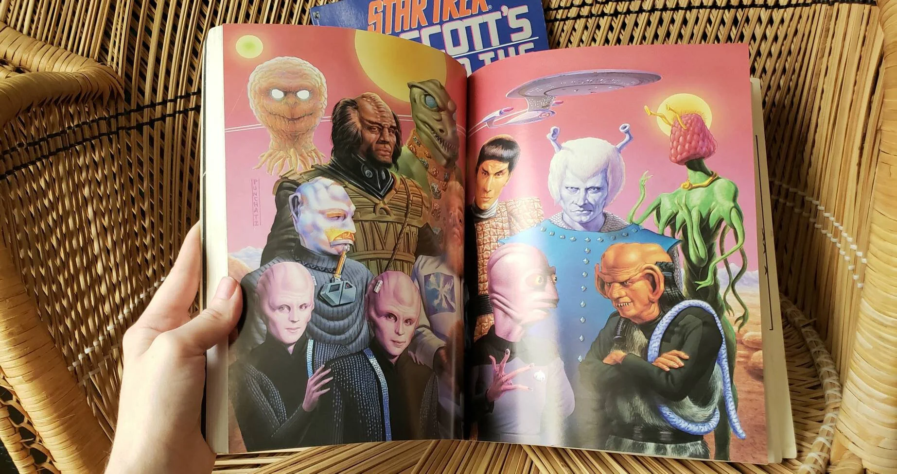 80s Star Trek Books Set of 2 1987 Star Trek Mr. Scott's Guide To The Enterprise and 1989 Star Trek The Worlds of The Federation by Shane Johnson - Image 7