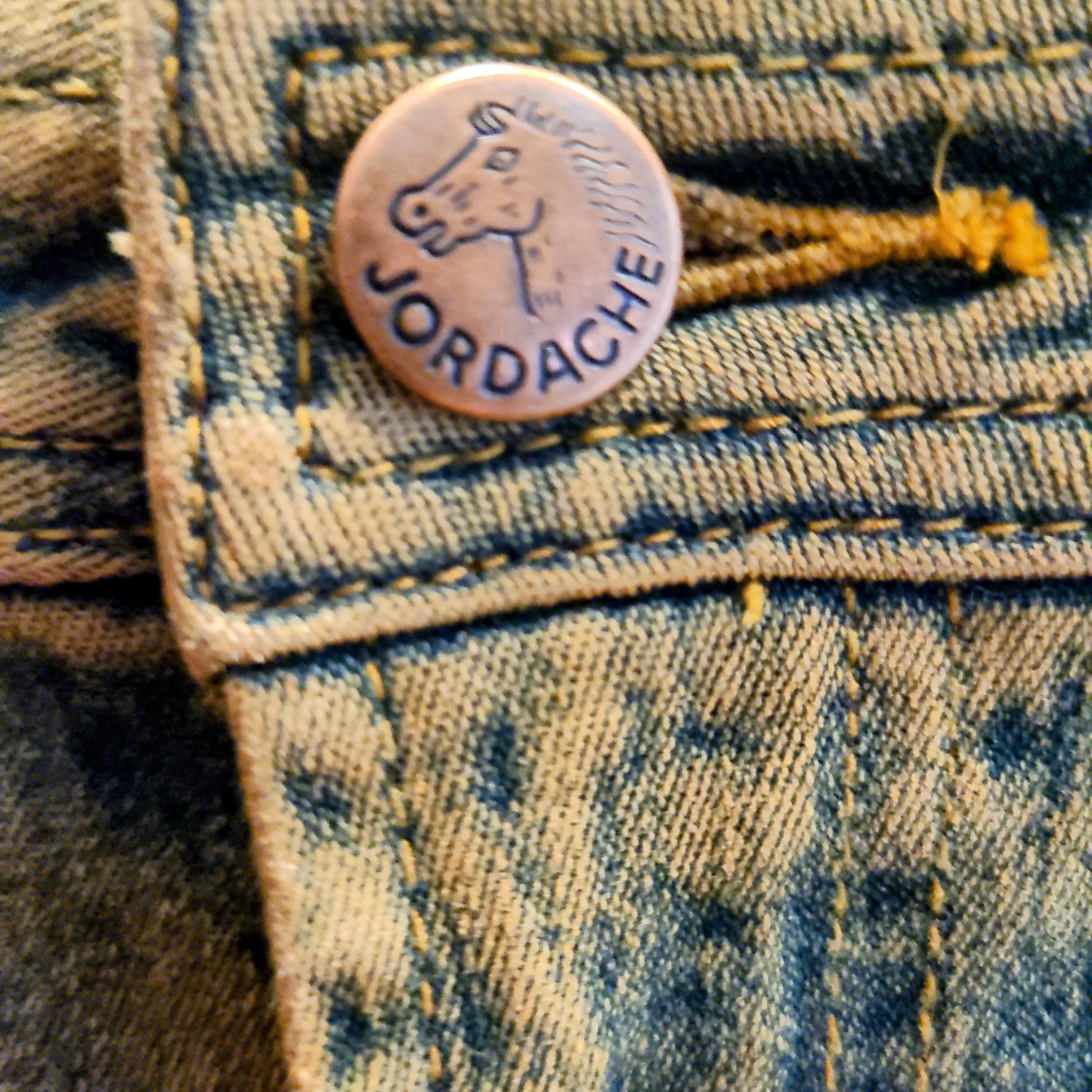 80s Stonewash Denim Mini Skirt With Fur Hem By Jordache - Image 9