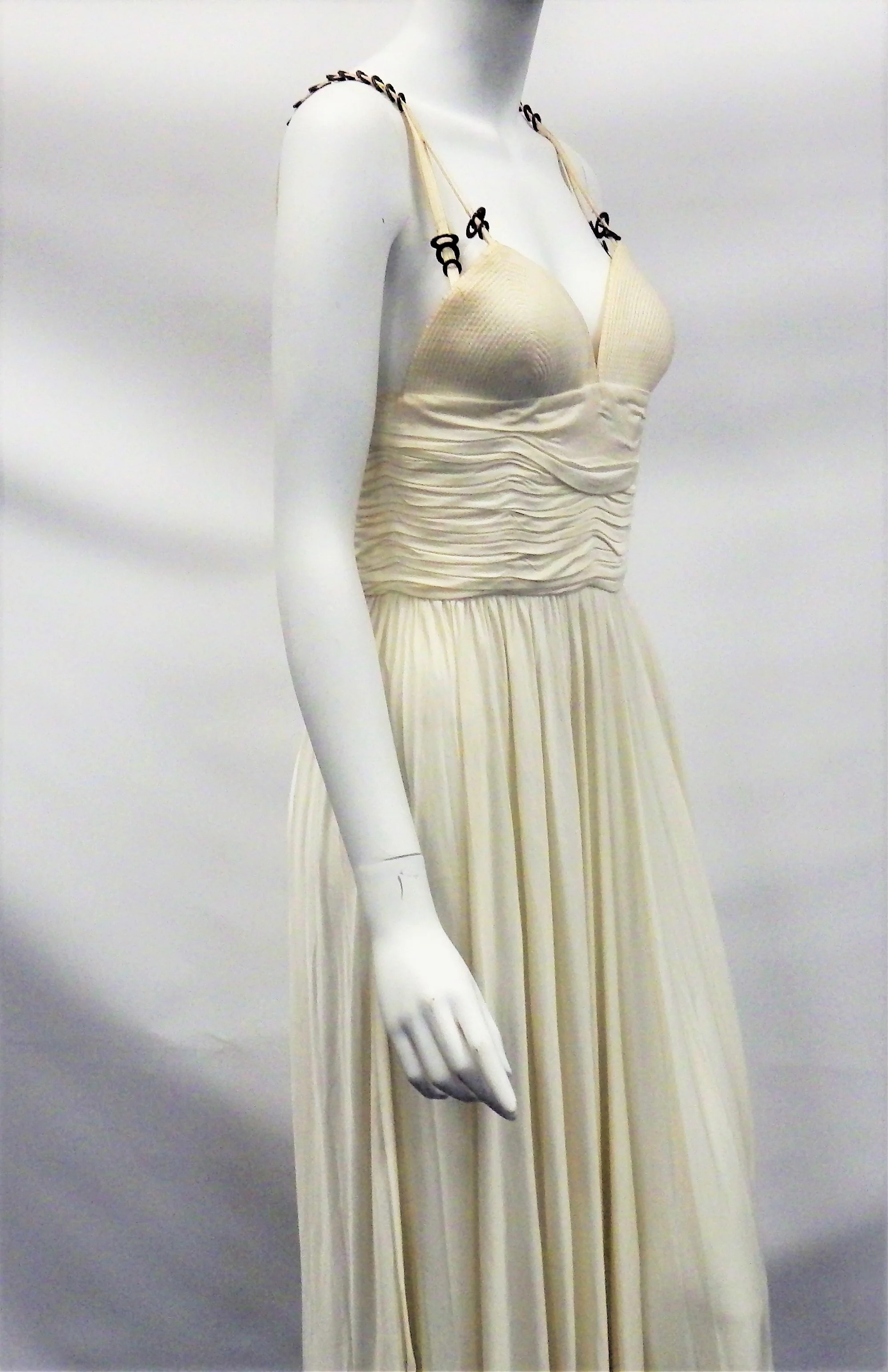 80s Style Spaghetti Strap Cocktail Dress By Gianni Versace - Image 3