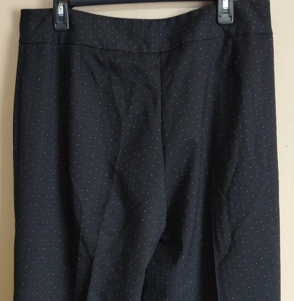 80's Stylish Dotted Straight Leg Pants by Requirements - Image 5