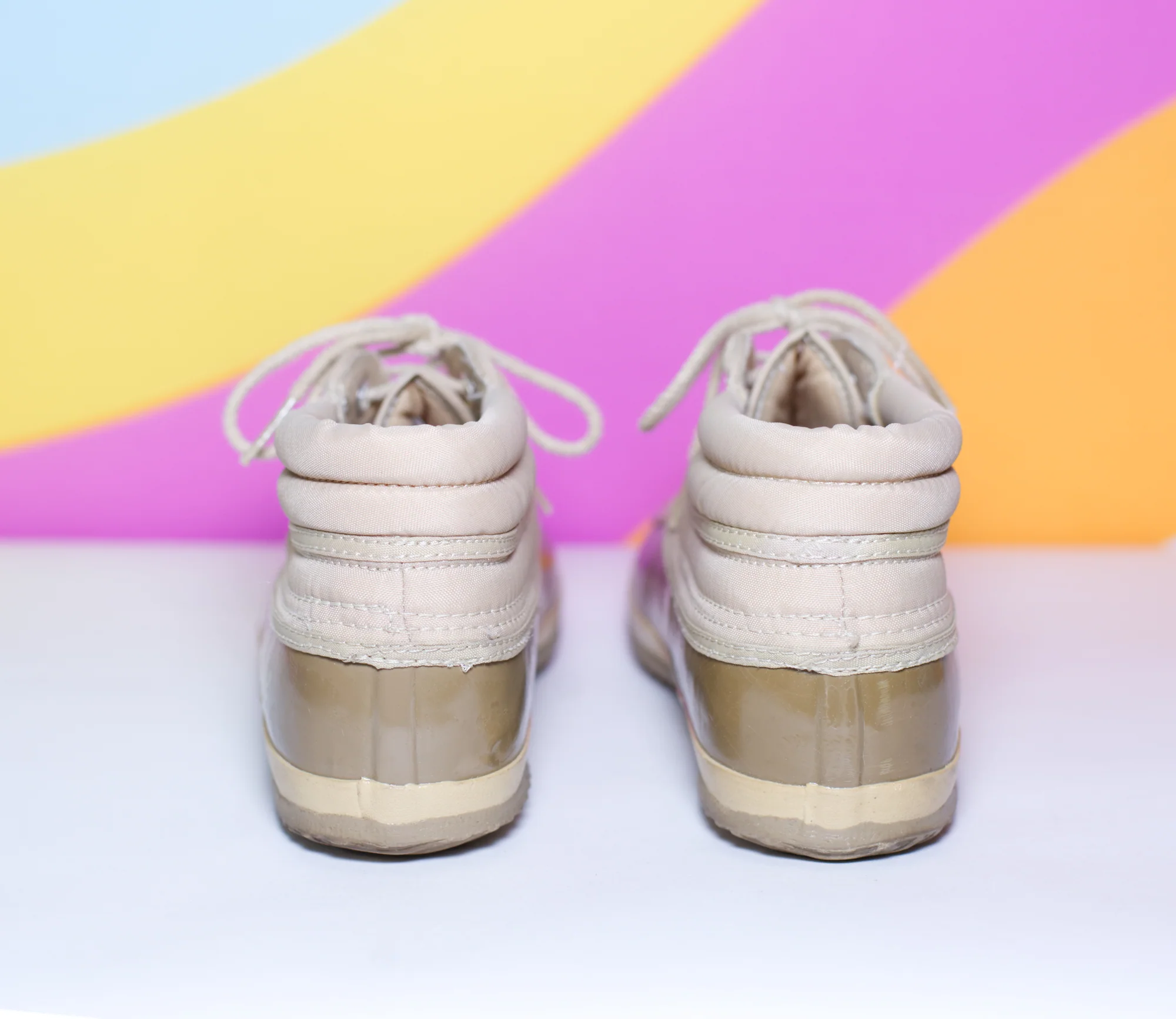 80s Tan Snow Booties | Size 7 By Candies - Image 6