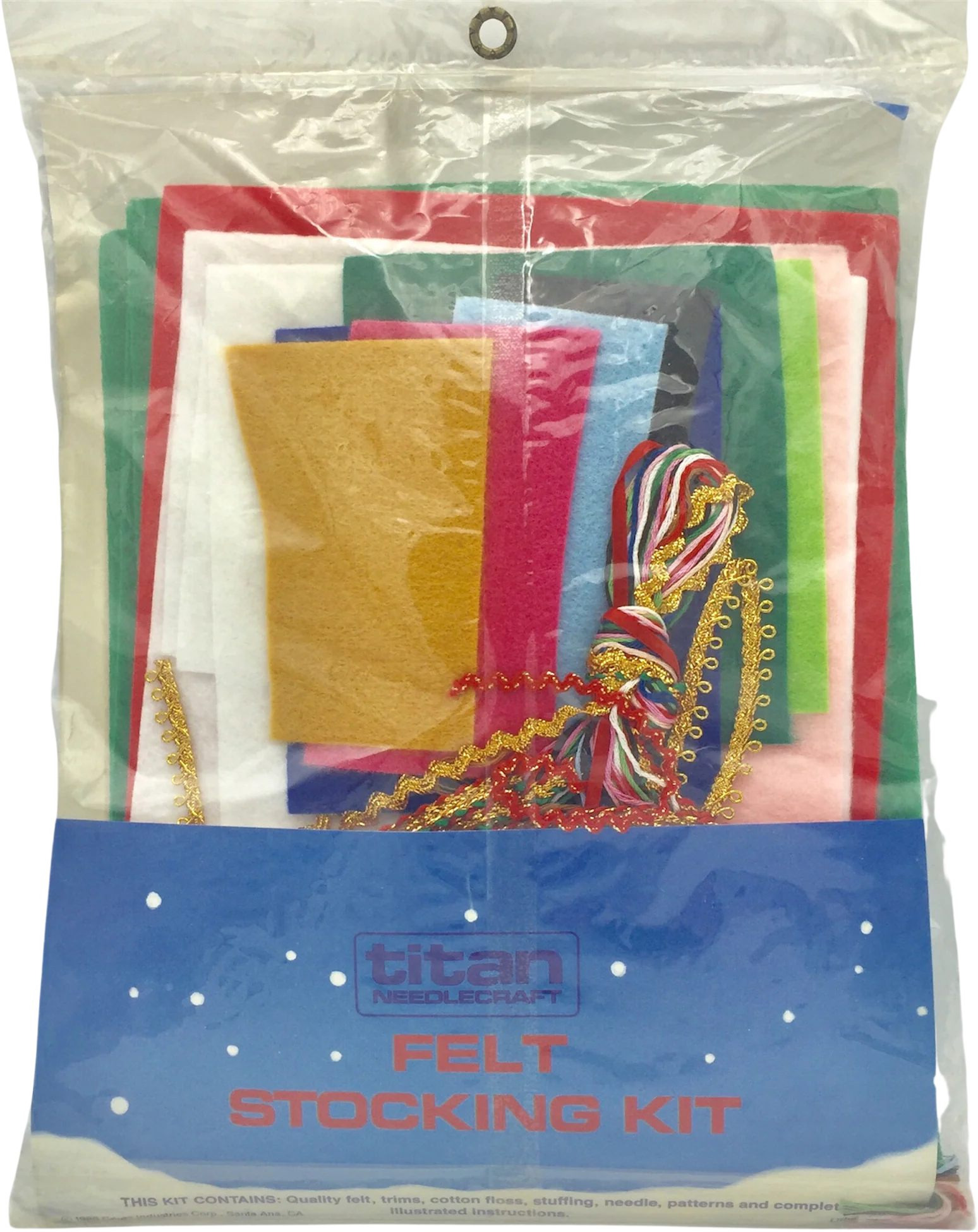 80s Titan Needlecraft Santa's Mail Christmas Stocking By Titan - Image 2