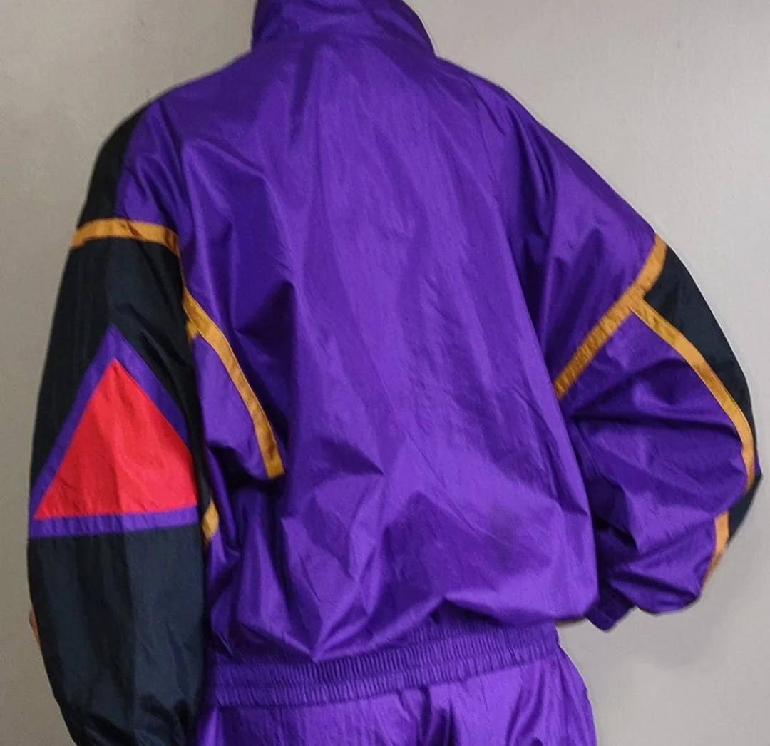 80's Purple Two Piece Jogger Set - Image 5