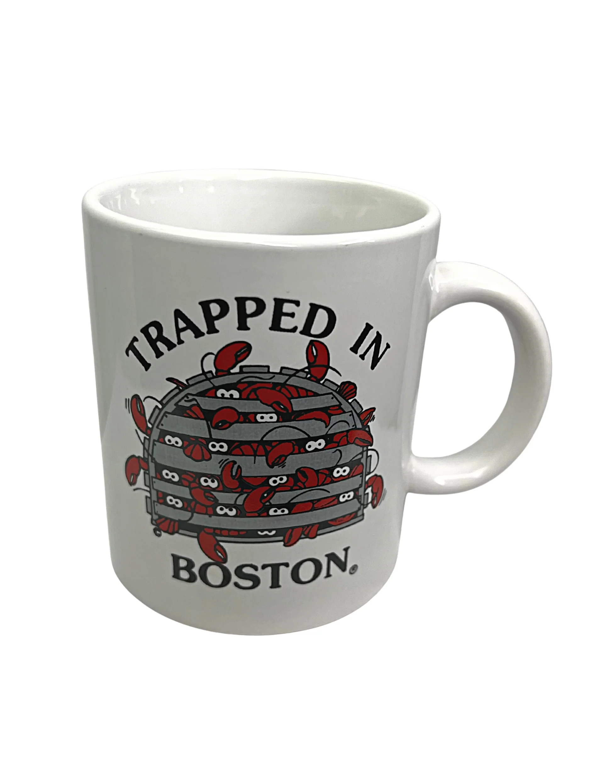80s Trapped In Boston Mass Lobster 10oz Coffee Mug - Image 4