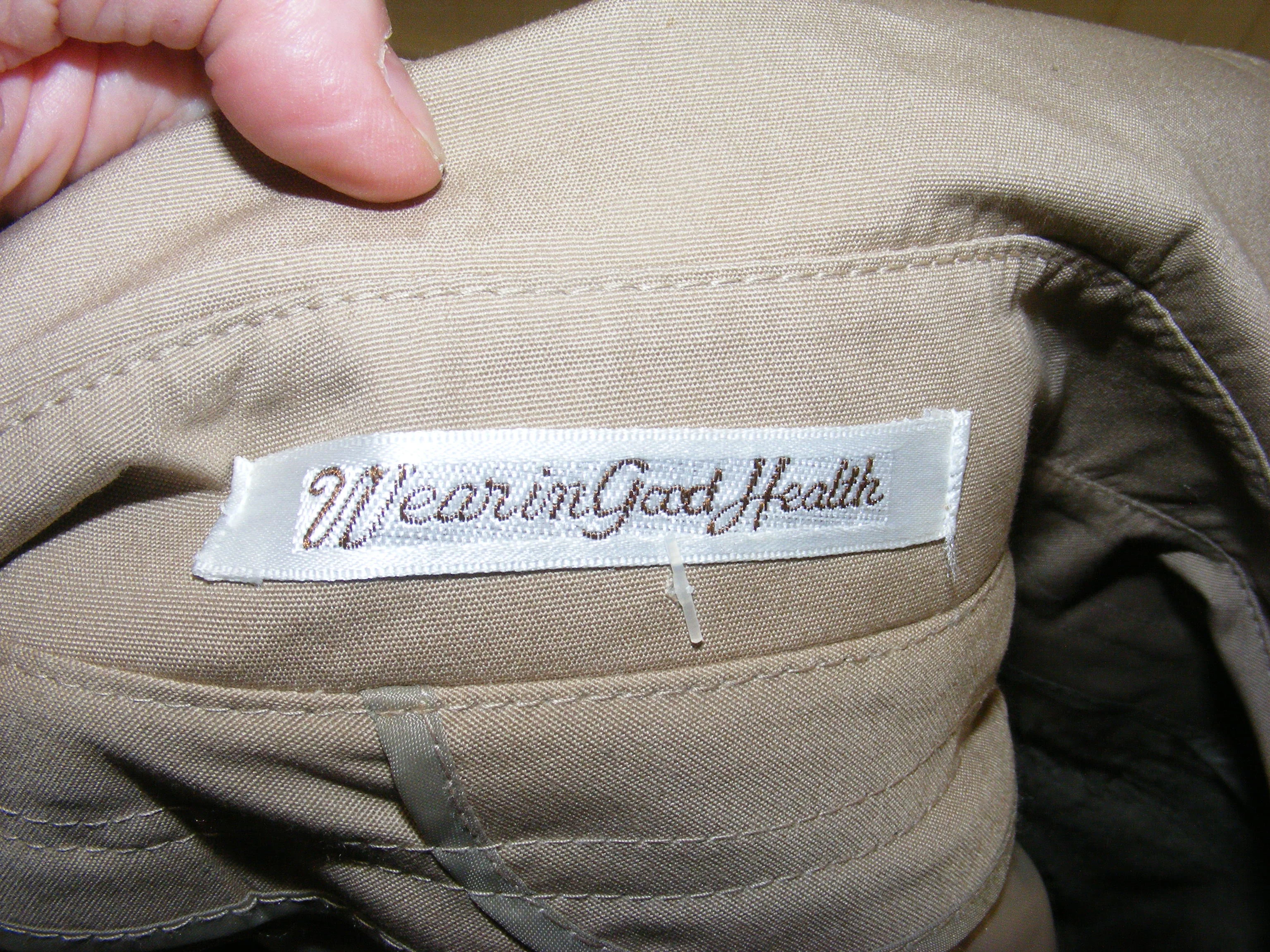 80s Trench Coat Deadstock Beige With Wool Scarf Belted By Misty Harbor - Image 3