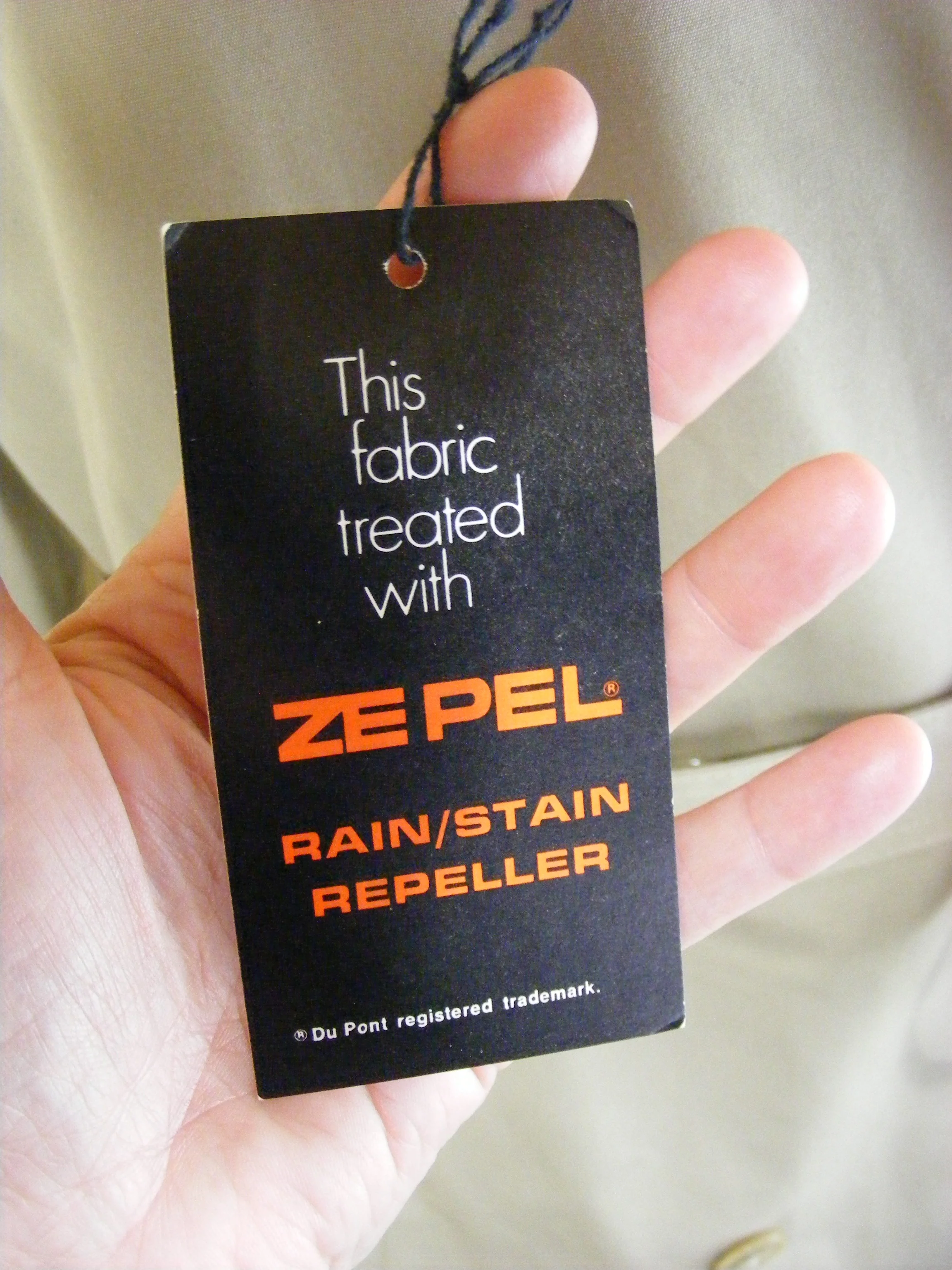 80s Trench Coat Deadstock Beige With Wool Scarf Belted By Misty Harbor - Image 7