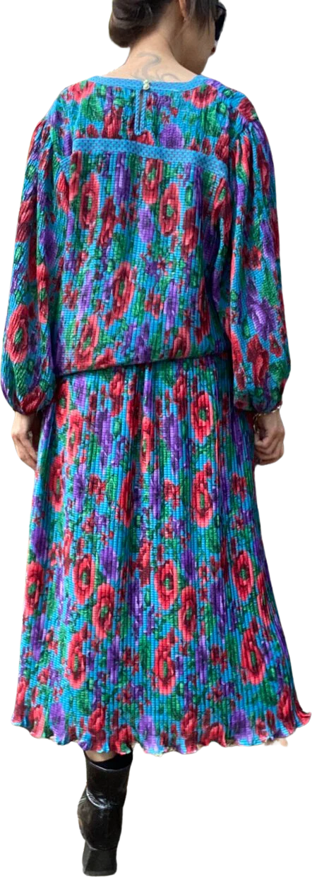 80s Two Piece Skirt Set By Diane Freis - Image 2