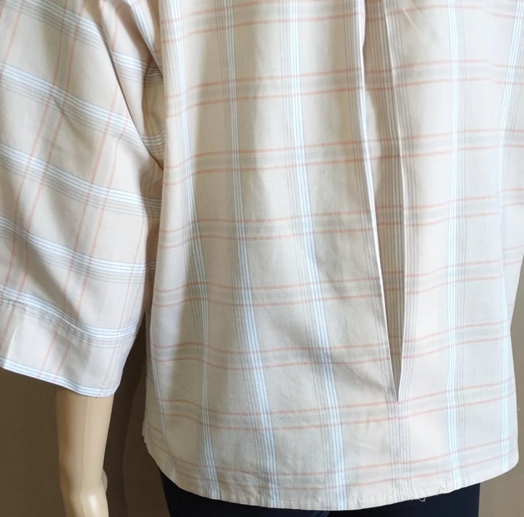 90's Muted Checked Top by Josephine - Image 5