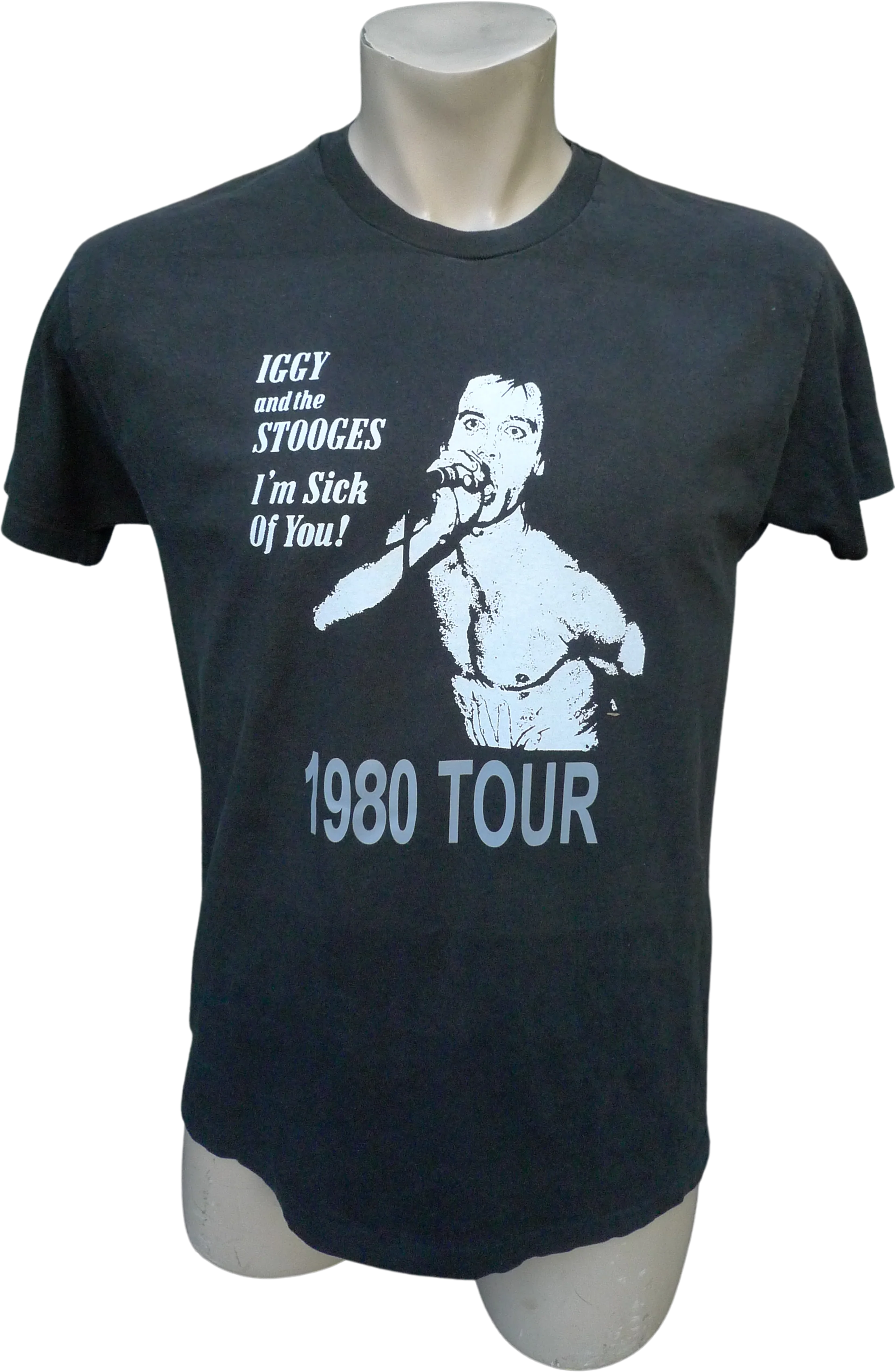 80s Unisex 42 * 1980 Iggy Pop And The Stooges Shirt By Hanes