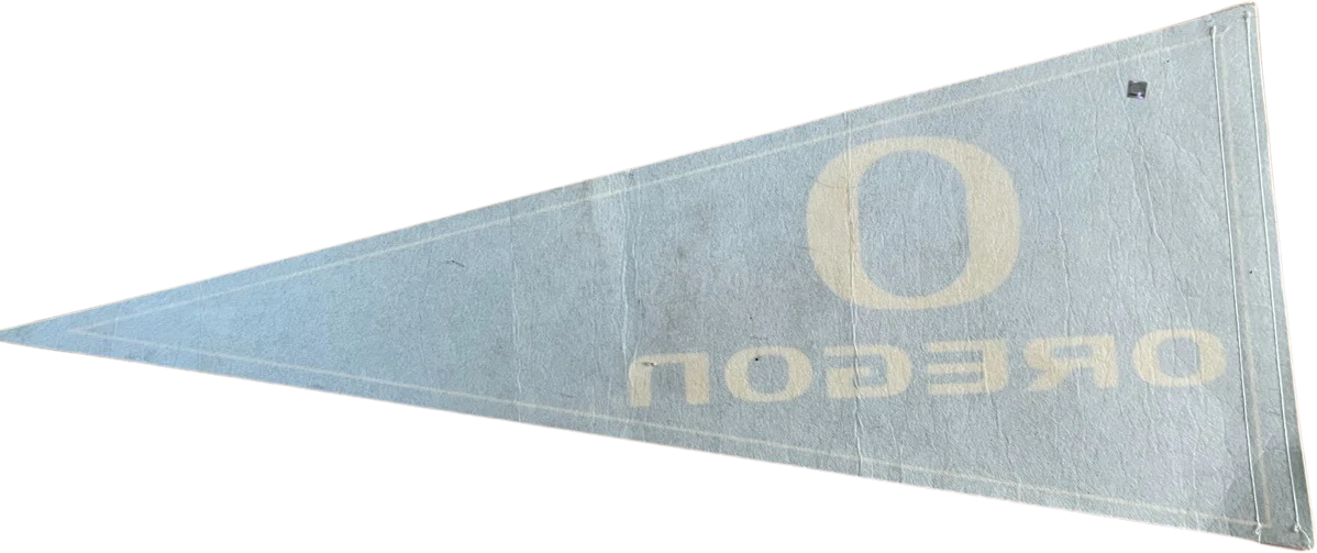 80s University Of Oregon Ducks Sports Felt Pennant - Image 2