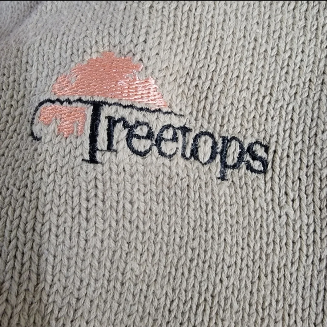 80s V-neck Colorblock Mens Golf Sweater By Izod Club Treetop Golf Resort - Image 3