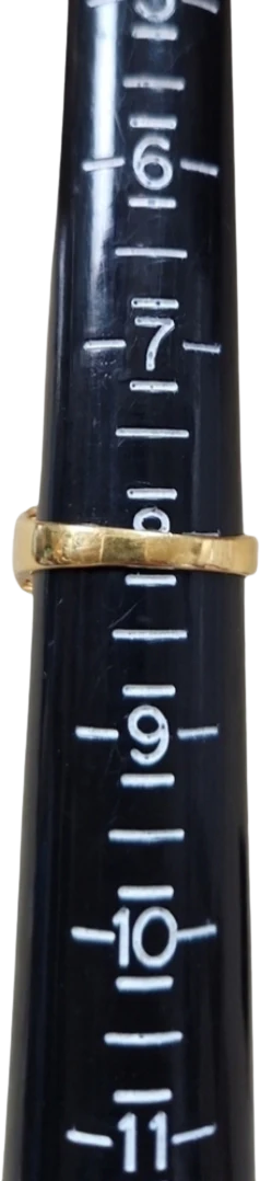 80s Vintage 14k Hge Lind Faux Diamond Sapphire Ring - Image 2