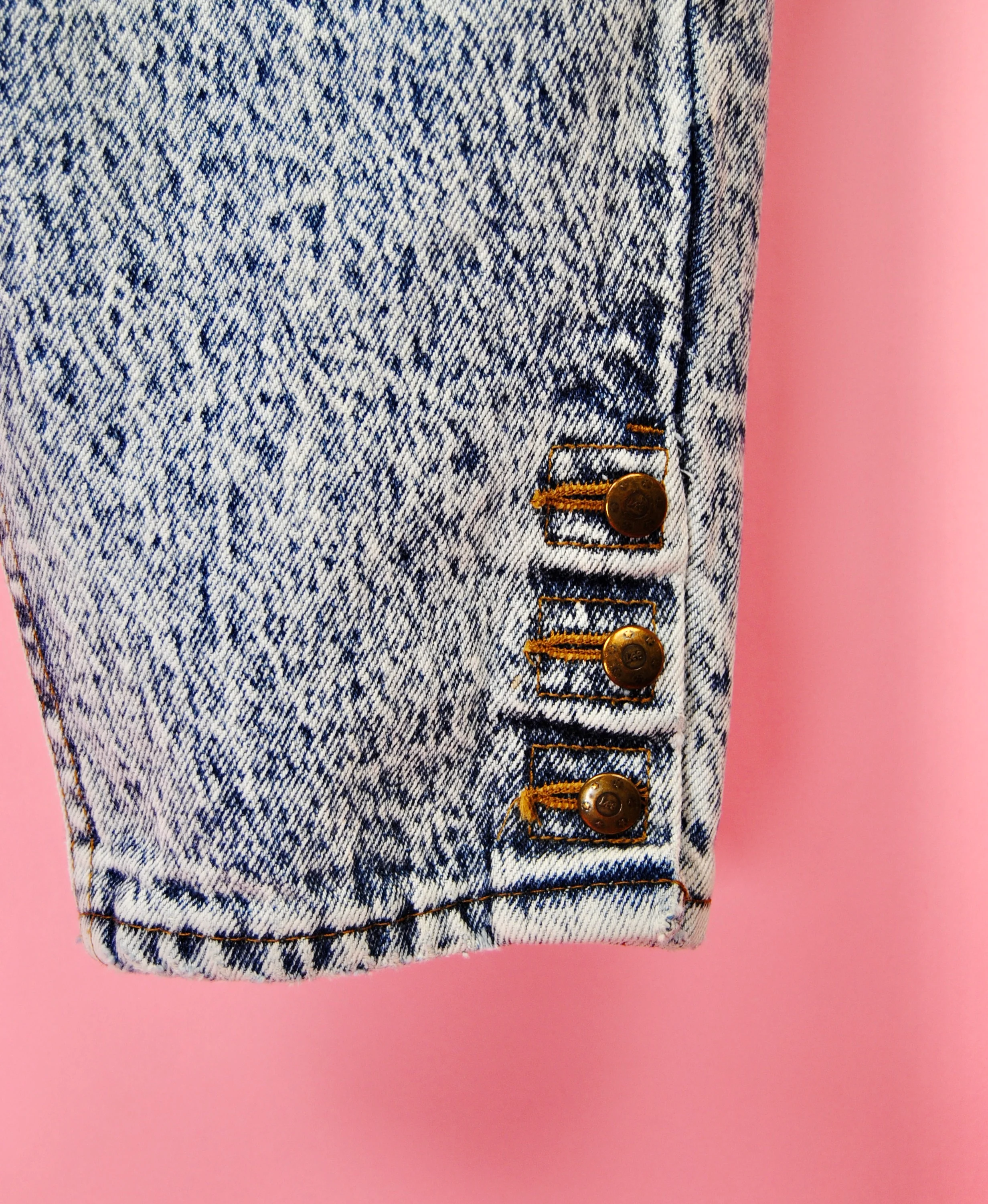 80s Vintage Acid Wash Jeans By Lee - Image 13