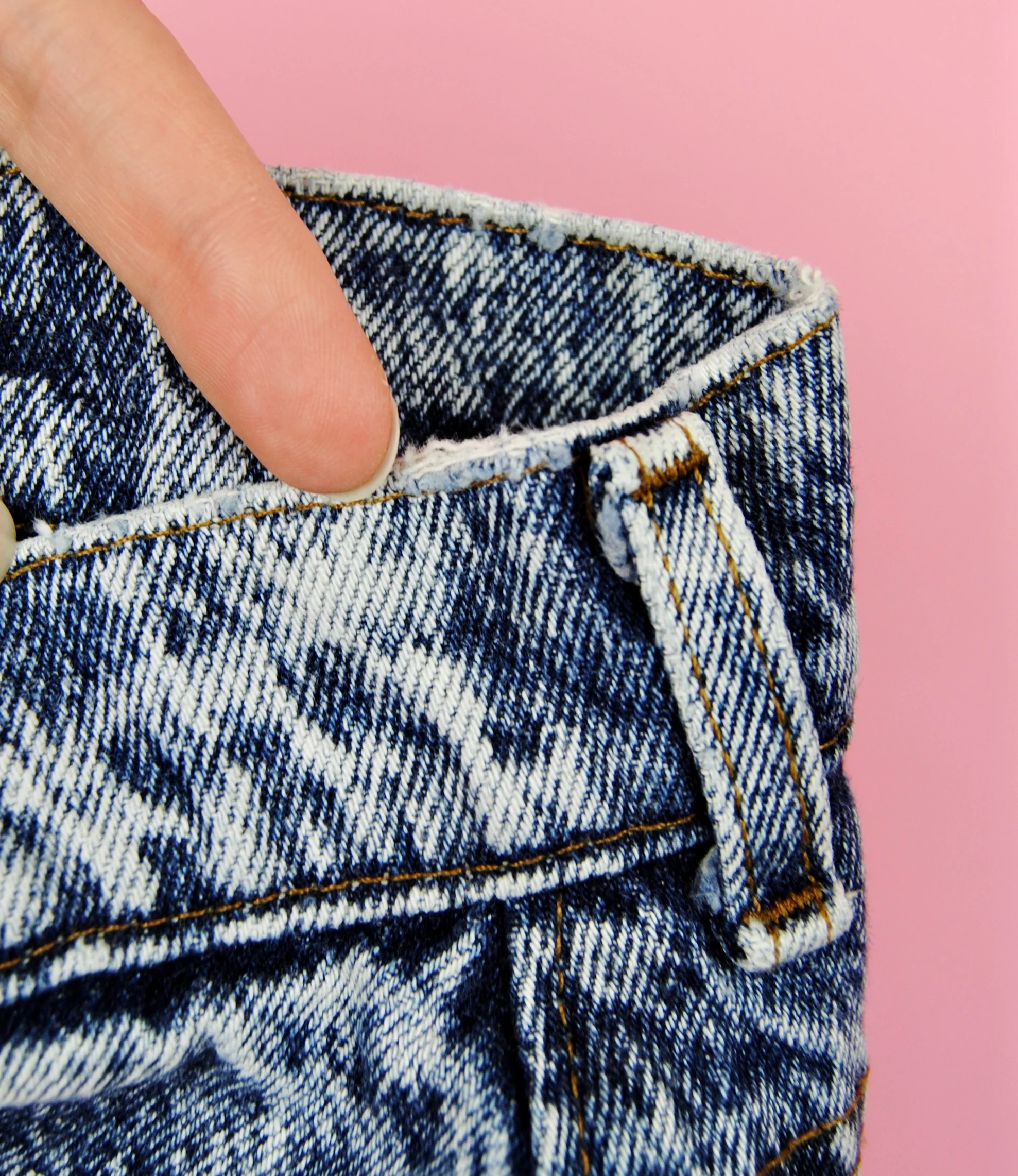 80s Vintage Acid Wash Jeans By Lee - Image 15