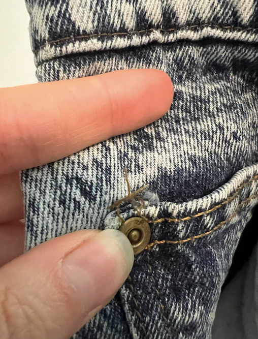 80s Vintage Acid Wash Jeans By Lee - Image 18