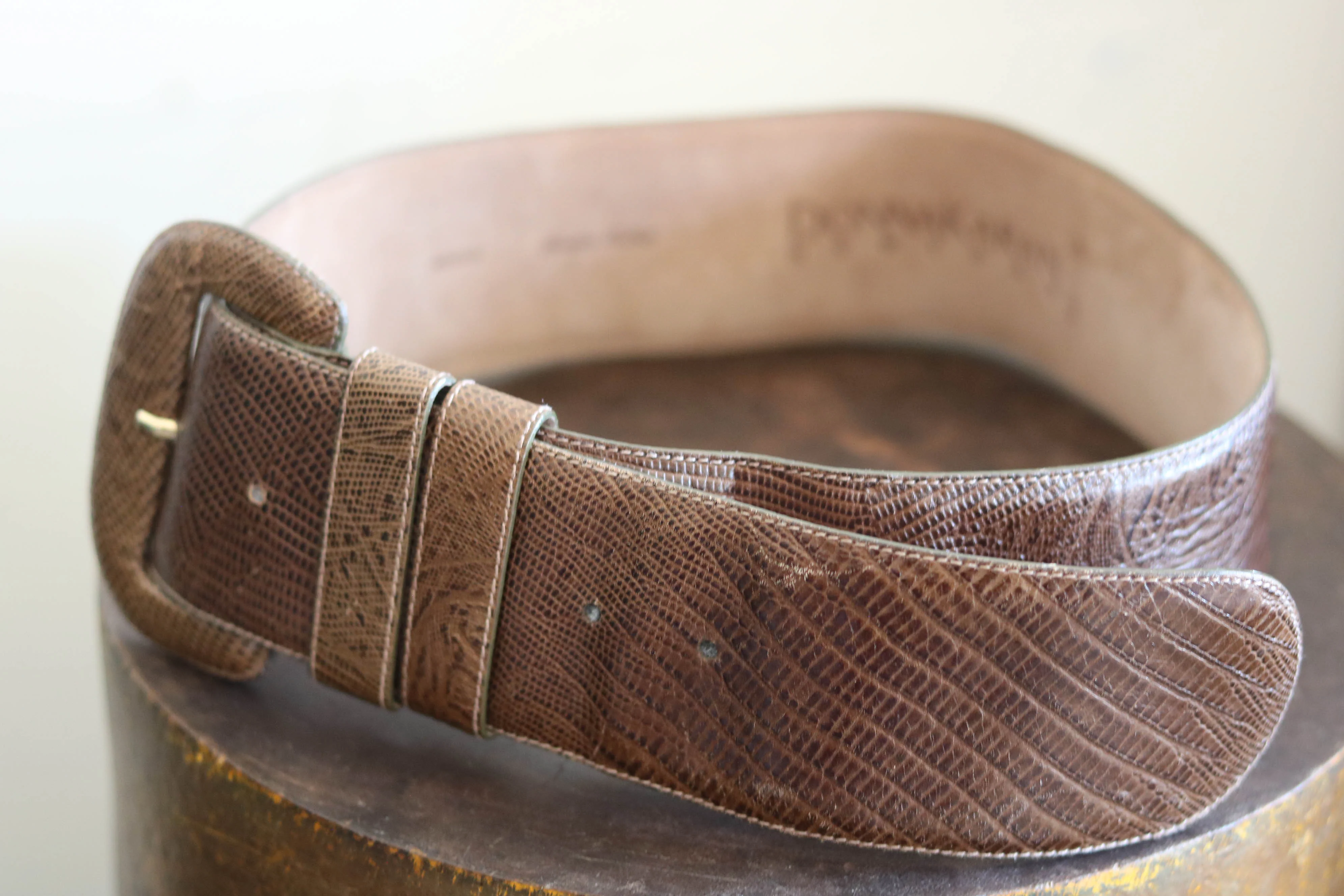 80s Brown Belt Donna Karan - Image 5
