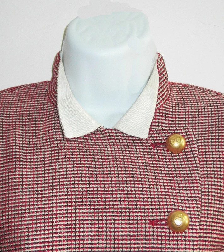 80s Vintage Christian Dior Woman's Two Piece Suit - Image 5