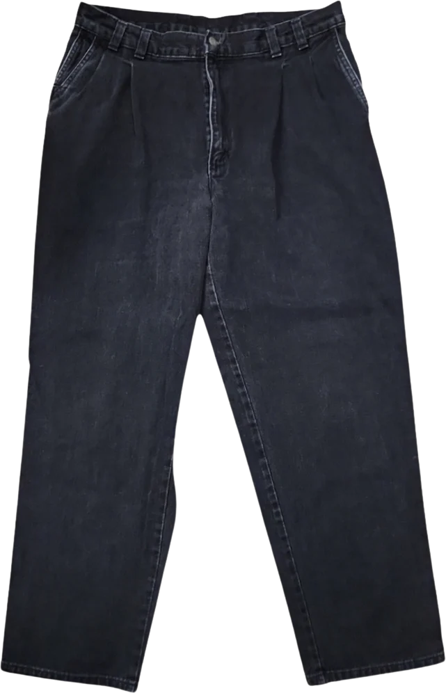80s Vintage Dockers Pleated Front Tapered Jeans By Dockers