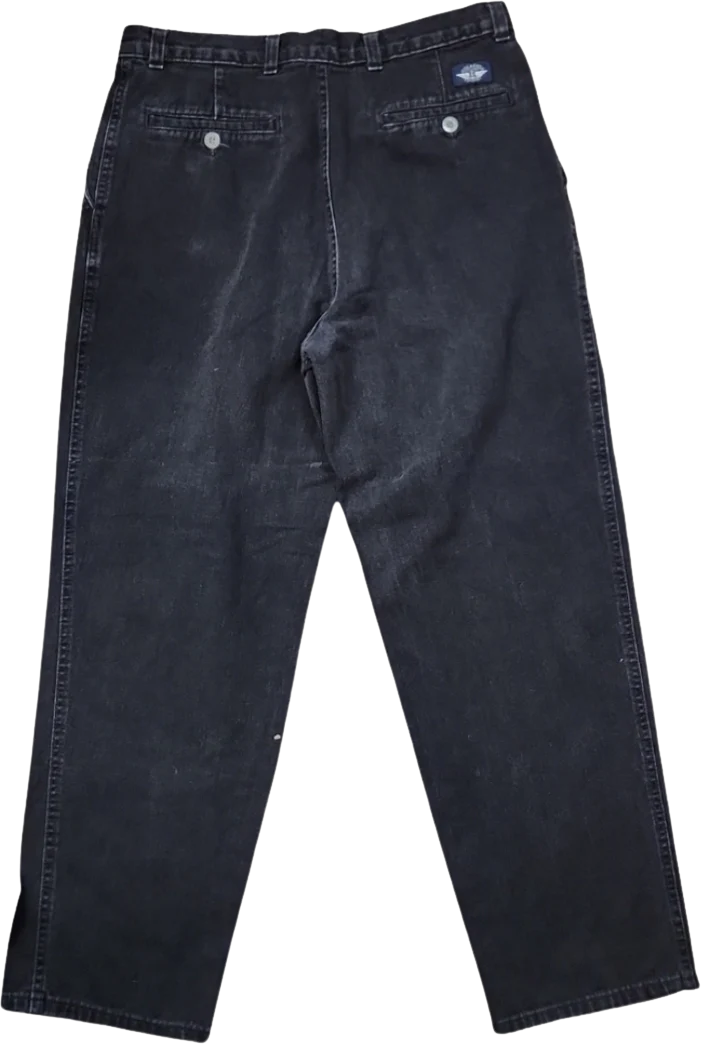 80s Vintage Dockers Pleated Front Tapered Jeans By Dockers - Image 2