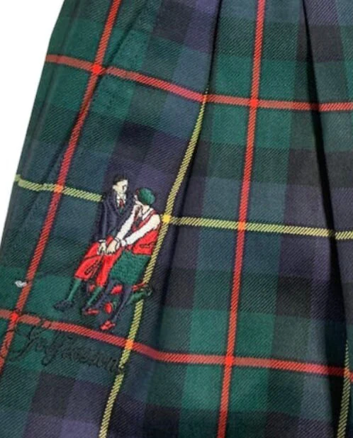 80s Vintage Golfino Donna Green Tartan Plaid High Waisted Wool Bermuda Shorts by  Golfino Donna - Image 3