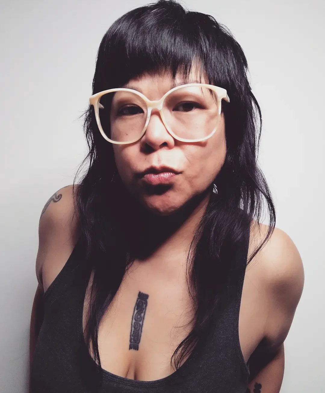 80s Vintage Oversized Wood-look Sunglasses Eyeglasses - Image 3