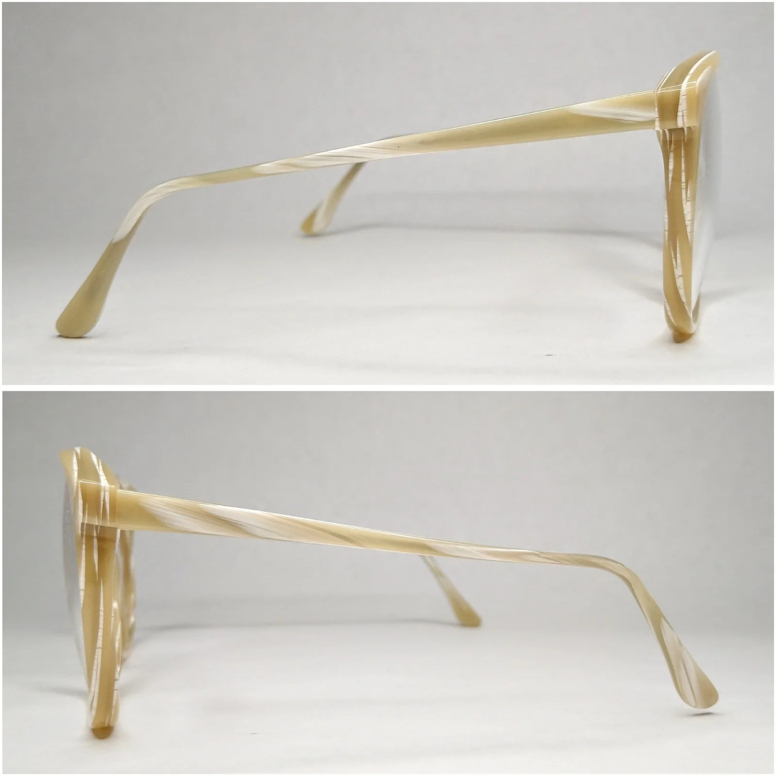 80s Vintage Oversized Wood-look Sunglasses Eyeglasses - Image 7