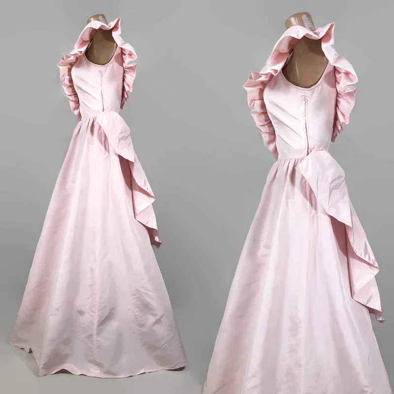 80s Vintage Pink Taffeta Ball Gown Party Dress As-is By Gunne Sax by Jessica Mcclintock - Image 7