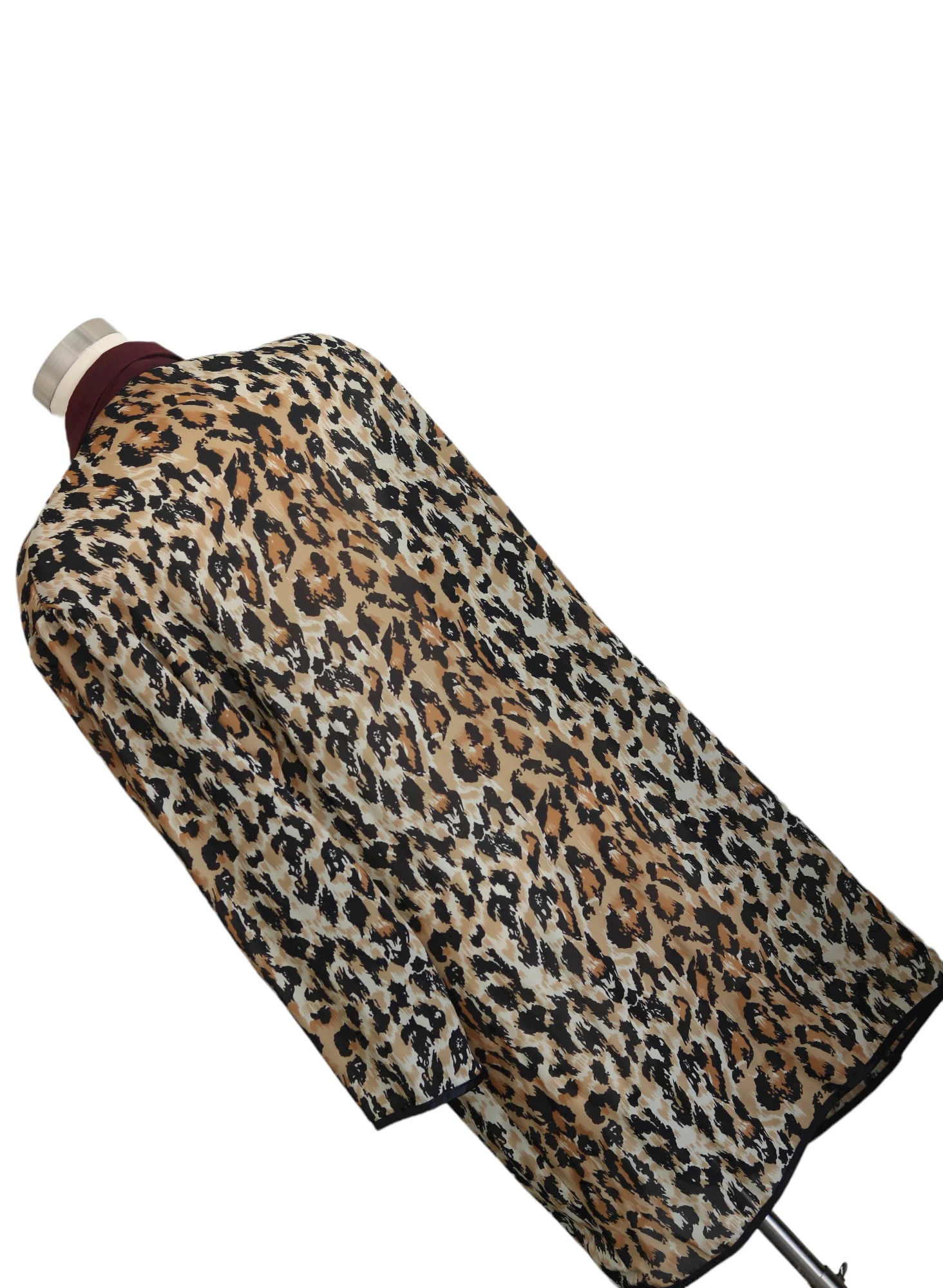 80s Vintage Plus Size Leopard Shirt - Image 2