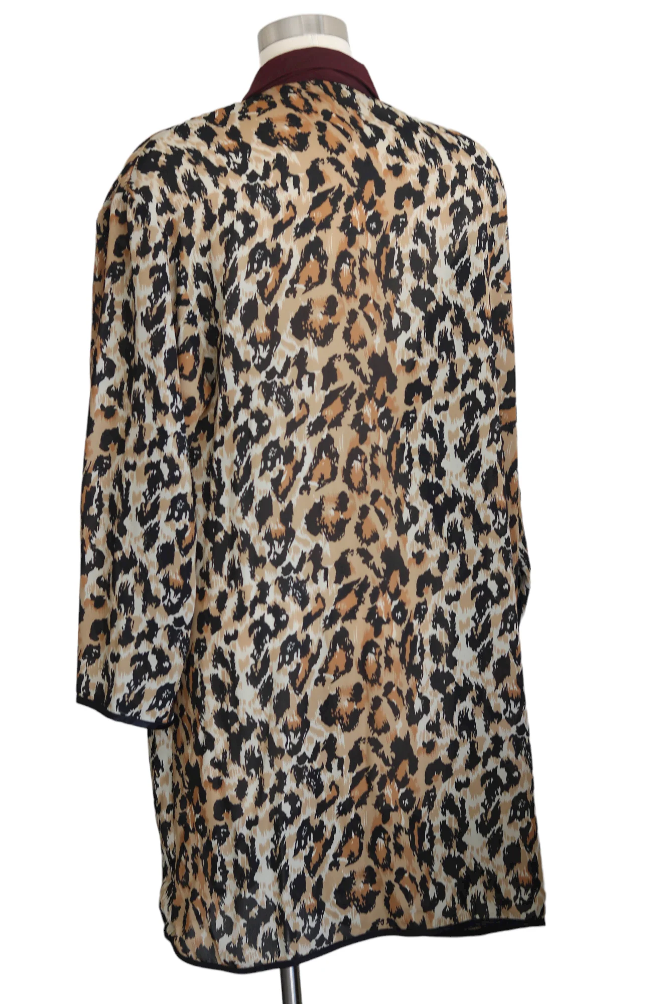 80s Vintage Plus Size Leopard Shirt - Image 6