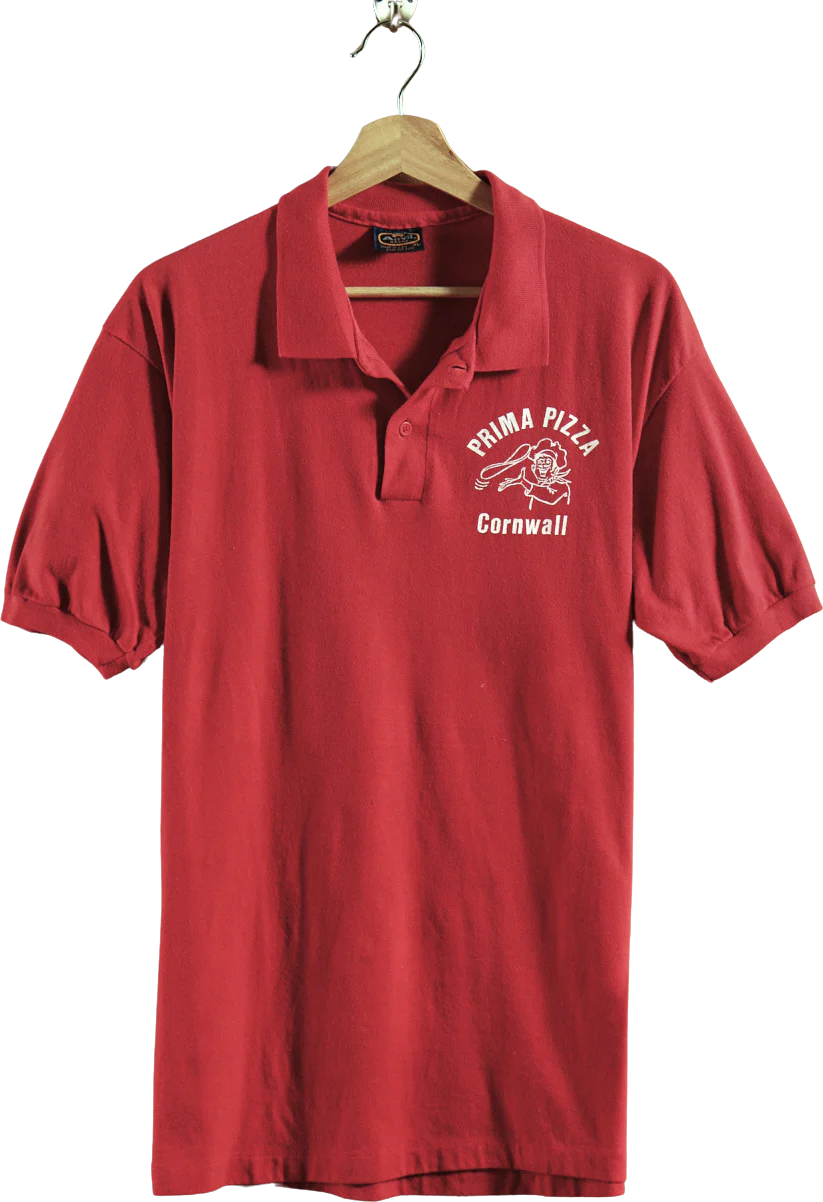 80s Vintage Prima Pizza Polo By Anvil