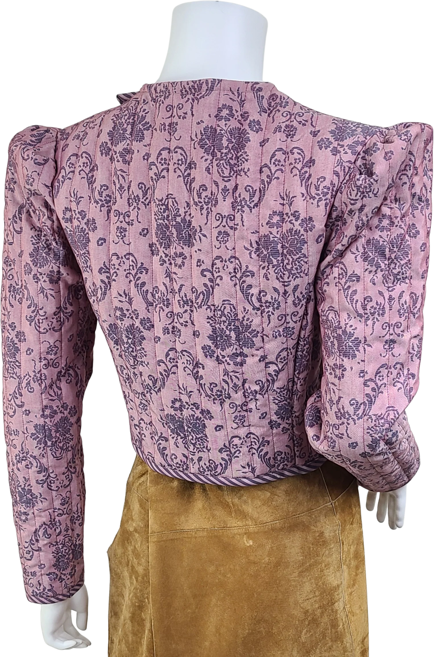 80s Vintage Quilted Cropped Jacket By Gunne Sax by Jessica Mcclintock - Image 2