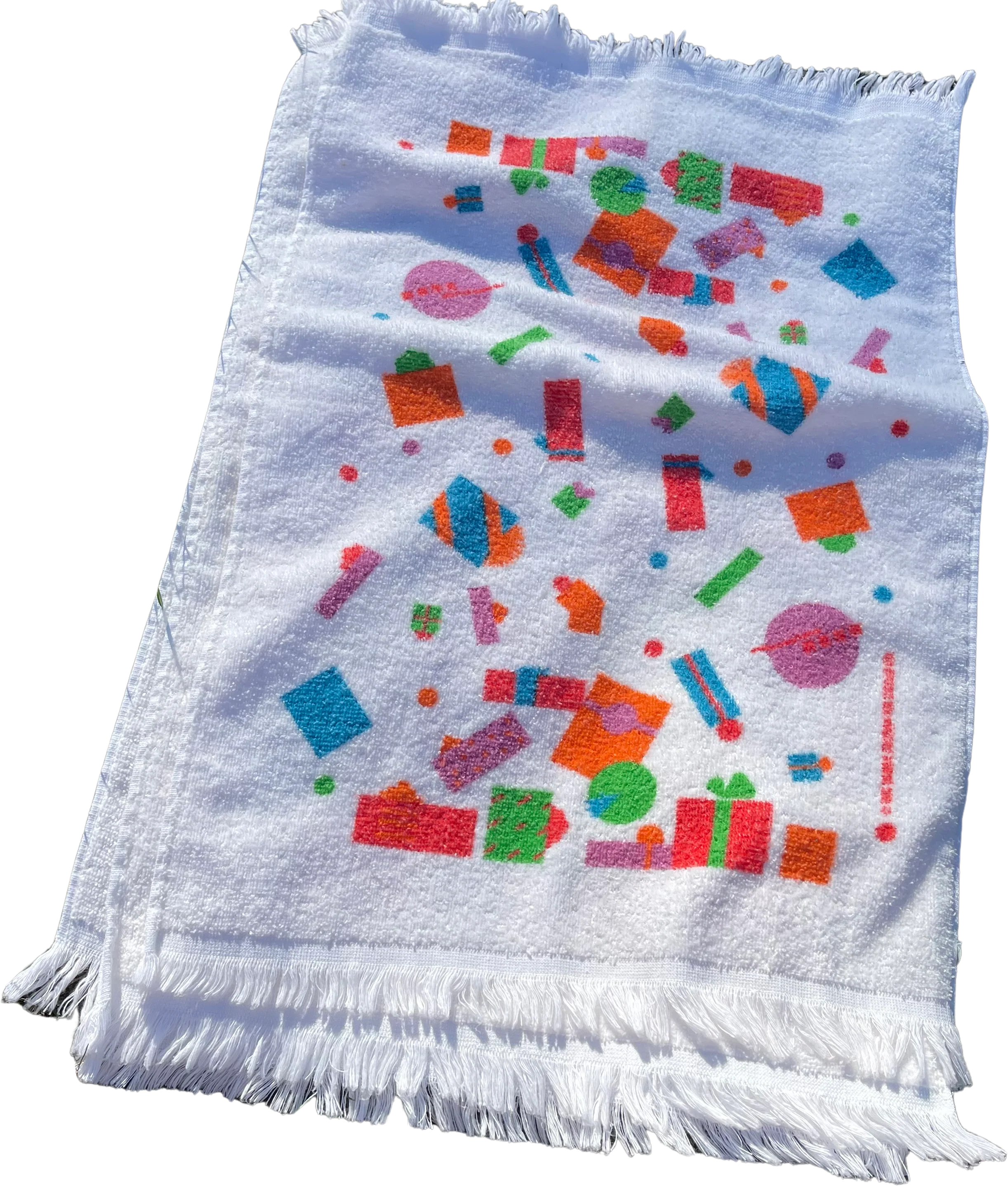80s Vintage Set Of Four Gift Hand Towels