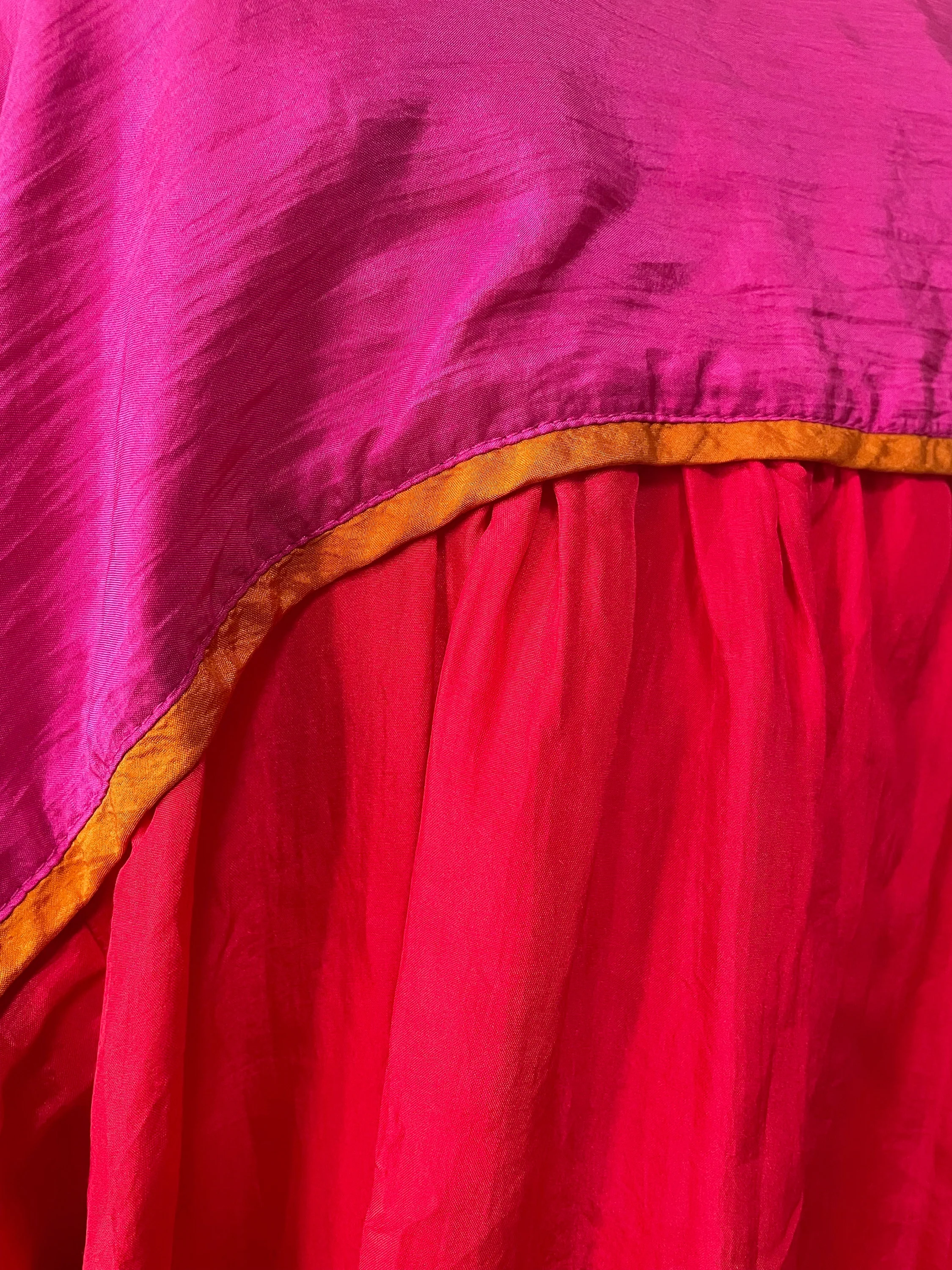 80s Vintage Silk Open Front Robe by  Saks Fifth Avenue - Image 5
