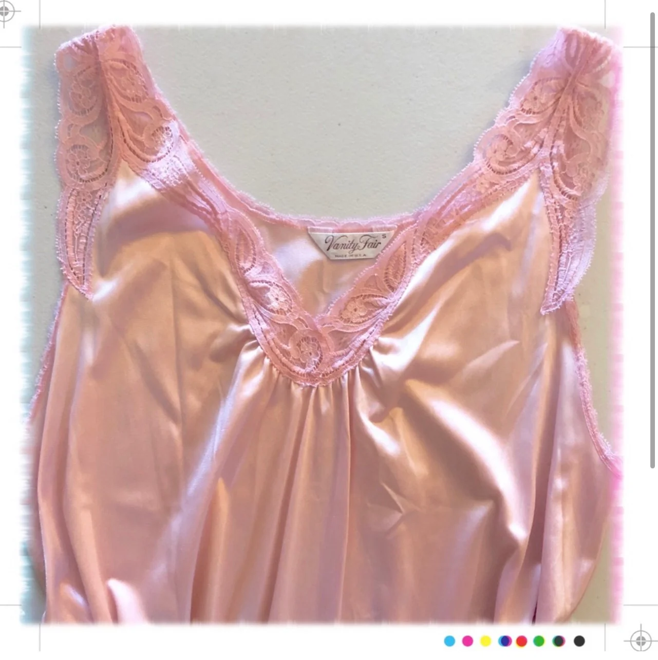80s Vintage Vanity Fair Soft Nightgown Pink S/m By Vanity Fair - Image 3