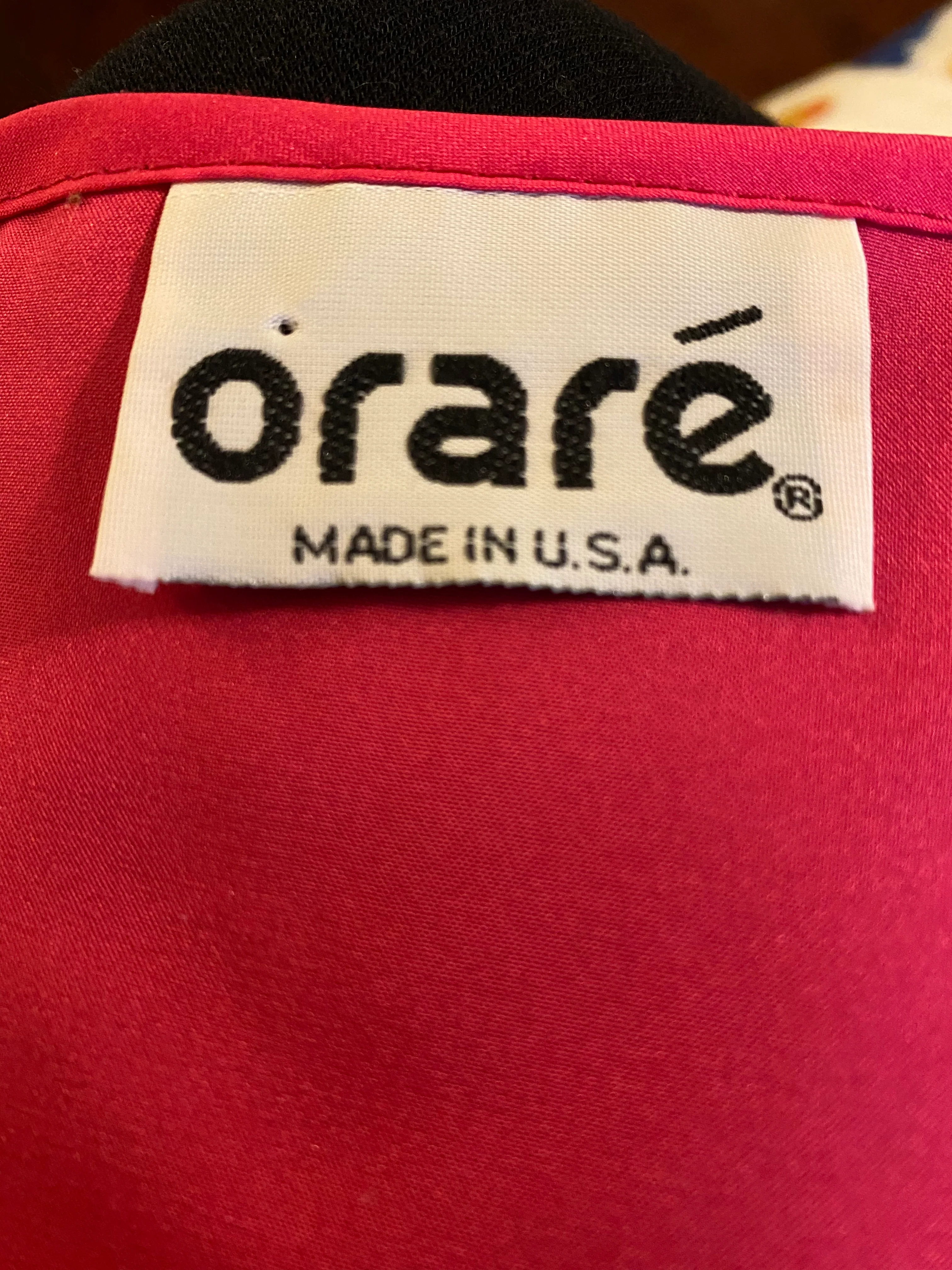 80s Vtg Retro Hot Pink Oversized Top Blouse By Orare - Image 5