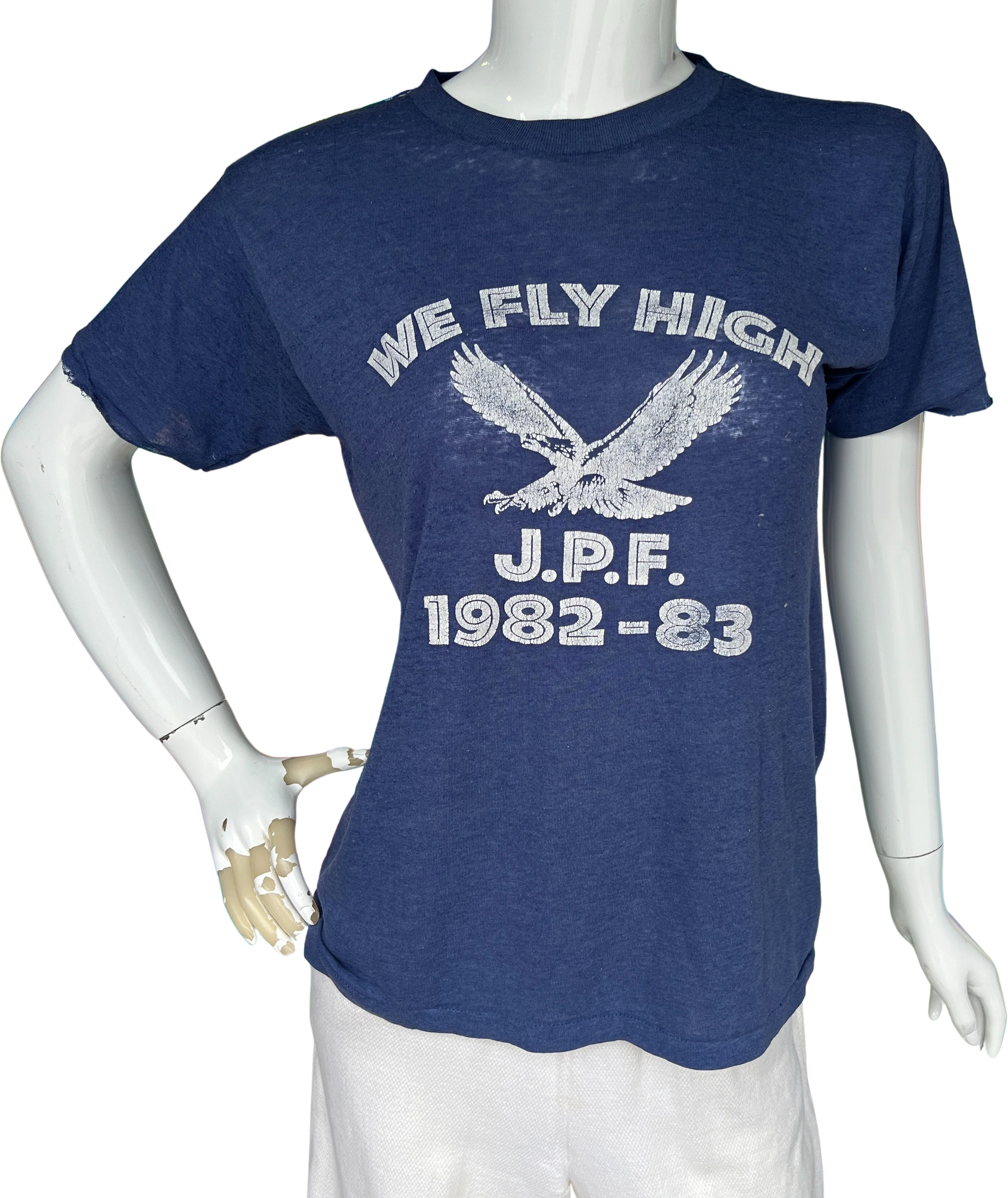 80s We Fly High J.P.F. Blue T-Shirt  by Sportswear