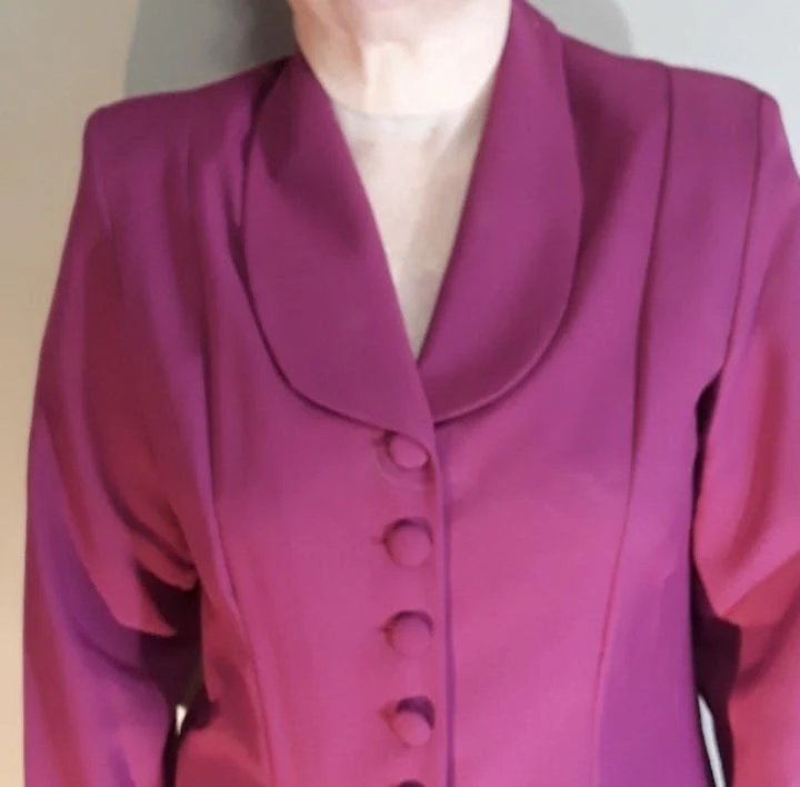 80's Maroon Skirt Suit by Wear Abouts - Image 3
