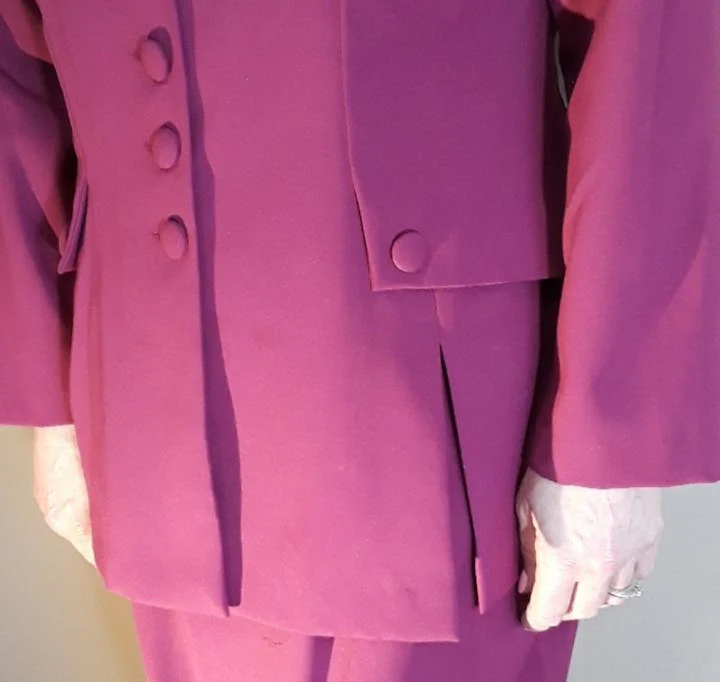 80's Maroon Skirt Suit by Wear Abouts - Image 4