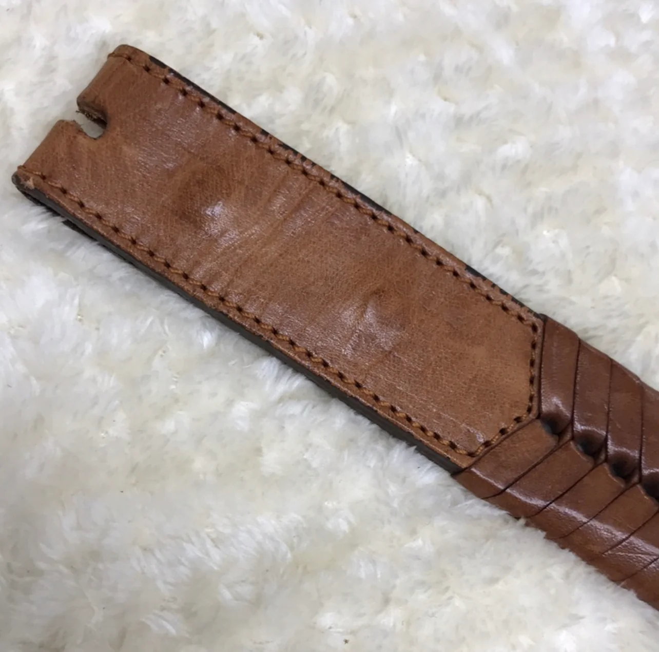 80s Western Leather Belt W Silver-toned Medallions By Western Leather Belt - Image 9