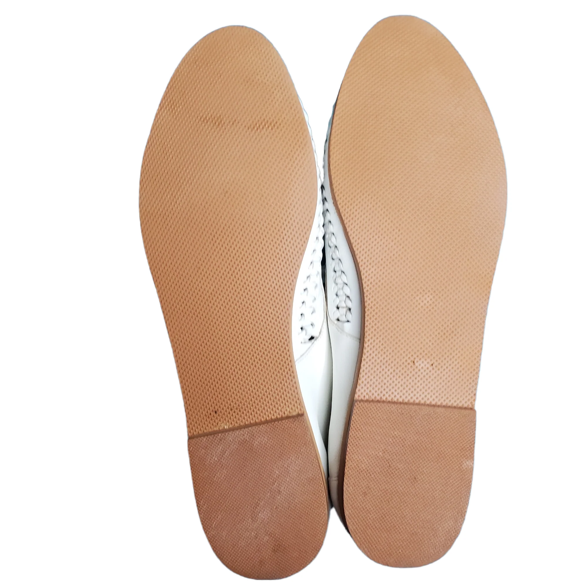 80s White Woven Leather Lace-up Huarache Flats By Varsity Walkers - Image 3