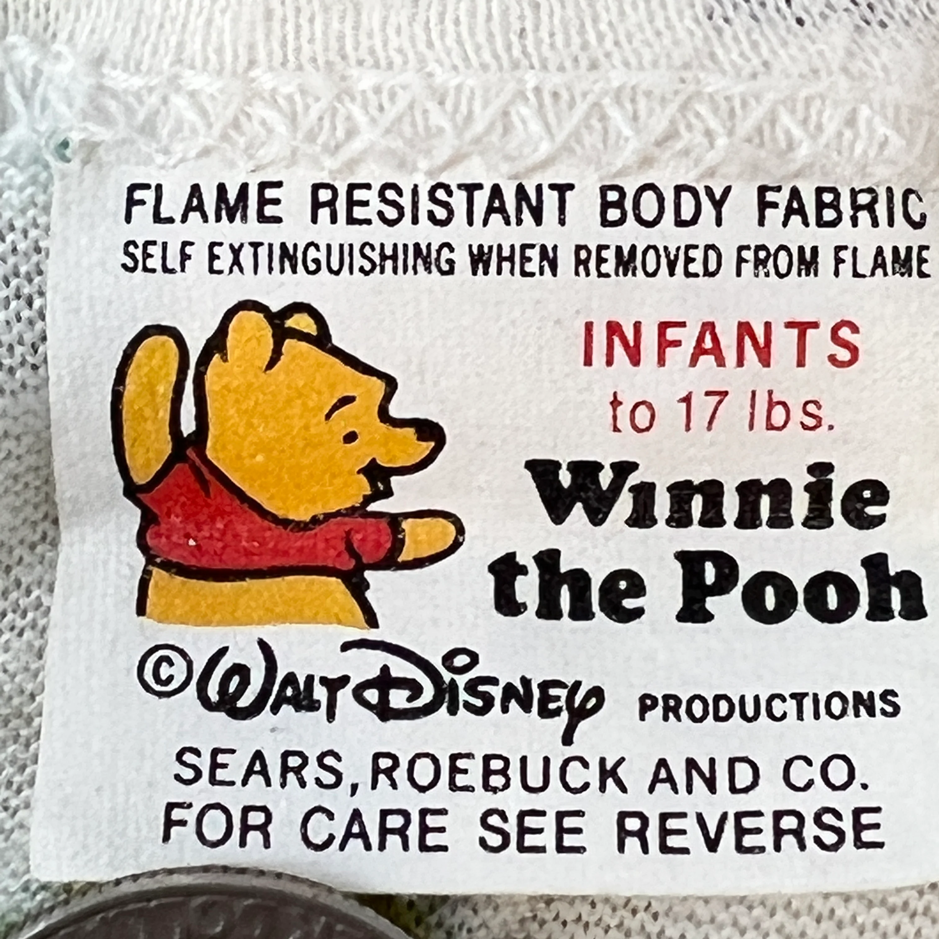 80s Winne The Pooh Baby Sleep Sac Night Gown By Disney - Image 3