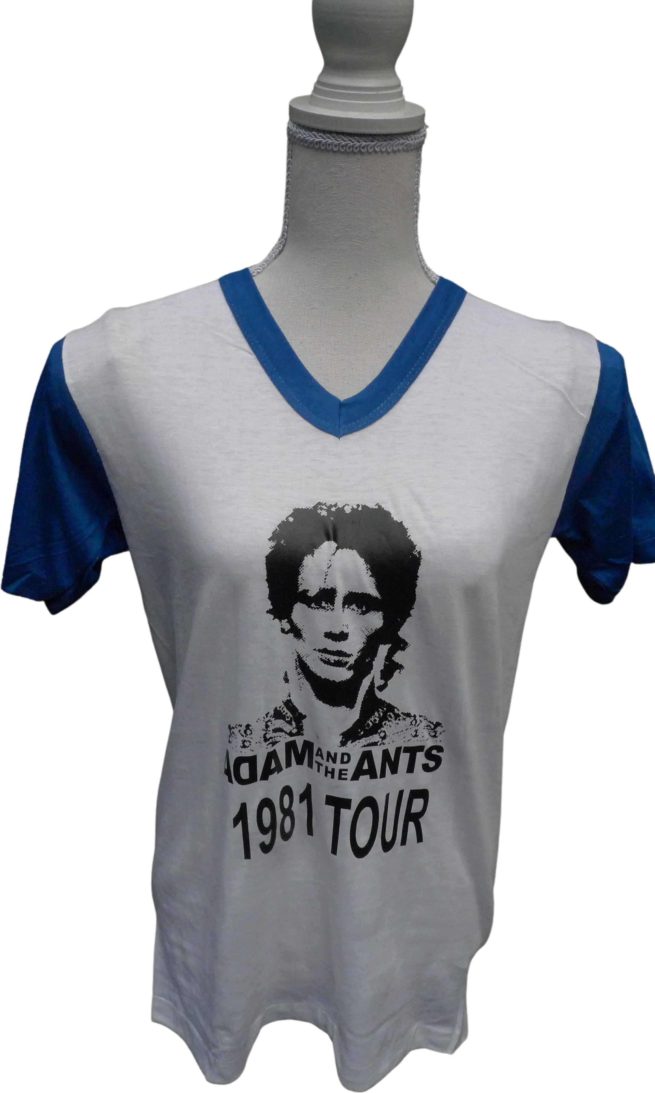 80s Womens 37 * 1981 Adam Ant Single Stitch Shirt By Texas Tops