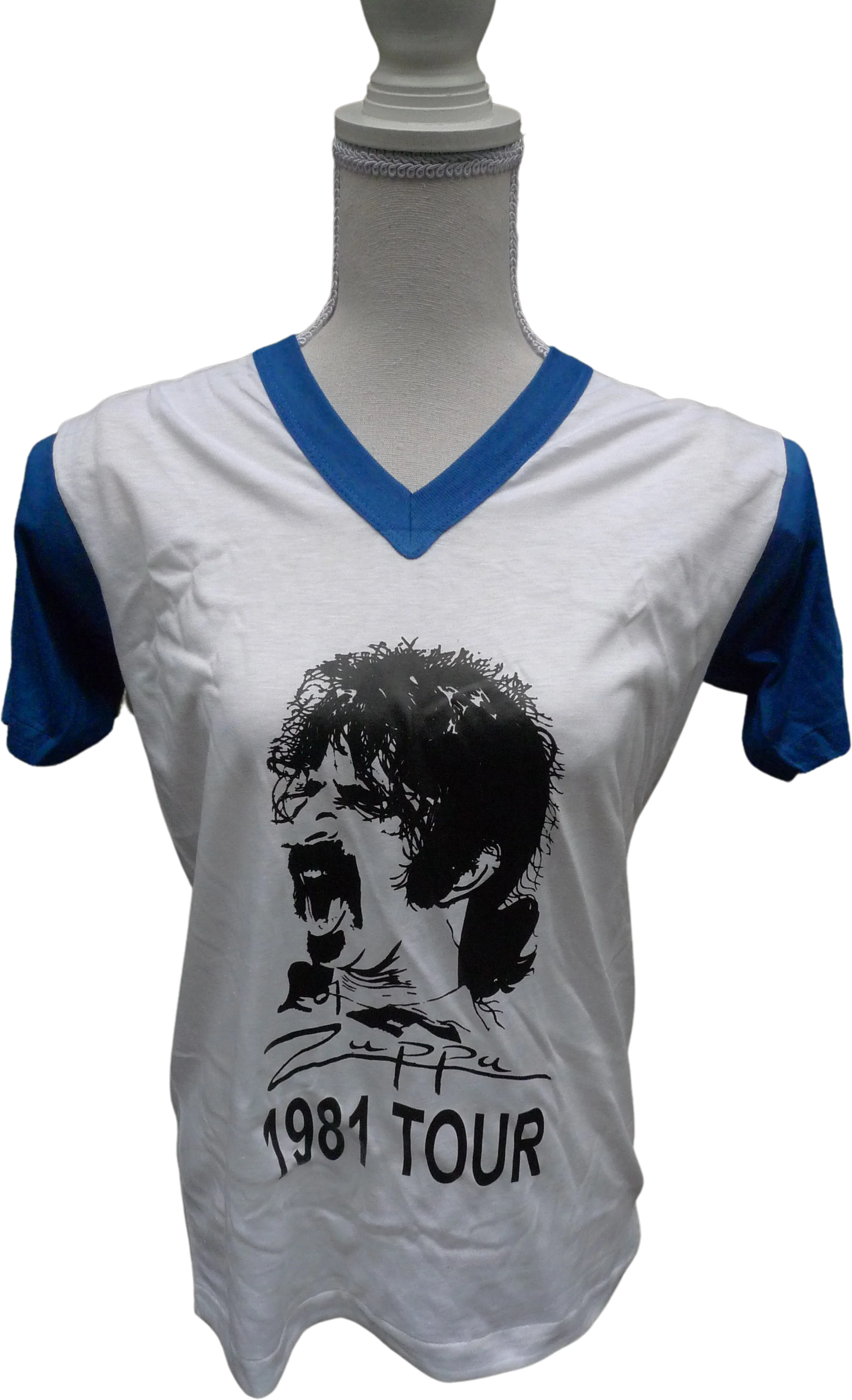 80s Womens 37 * 1981 Frank Zappa Single Stitch Shirt By Texas Tops